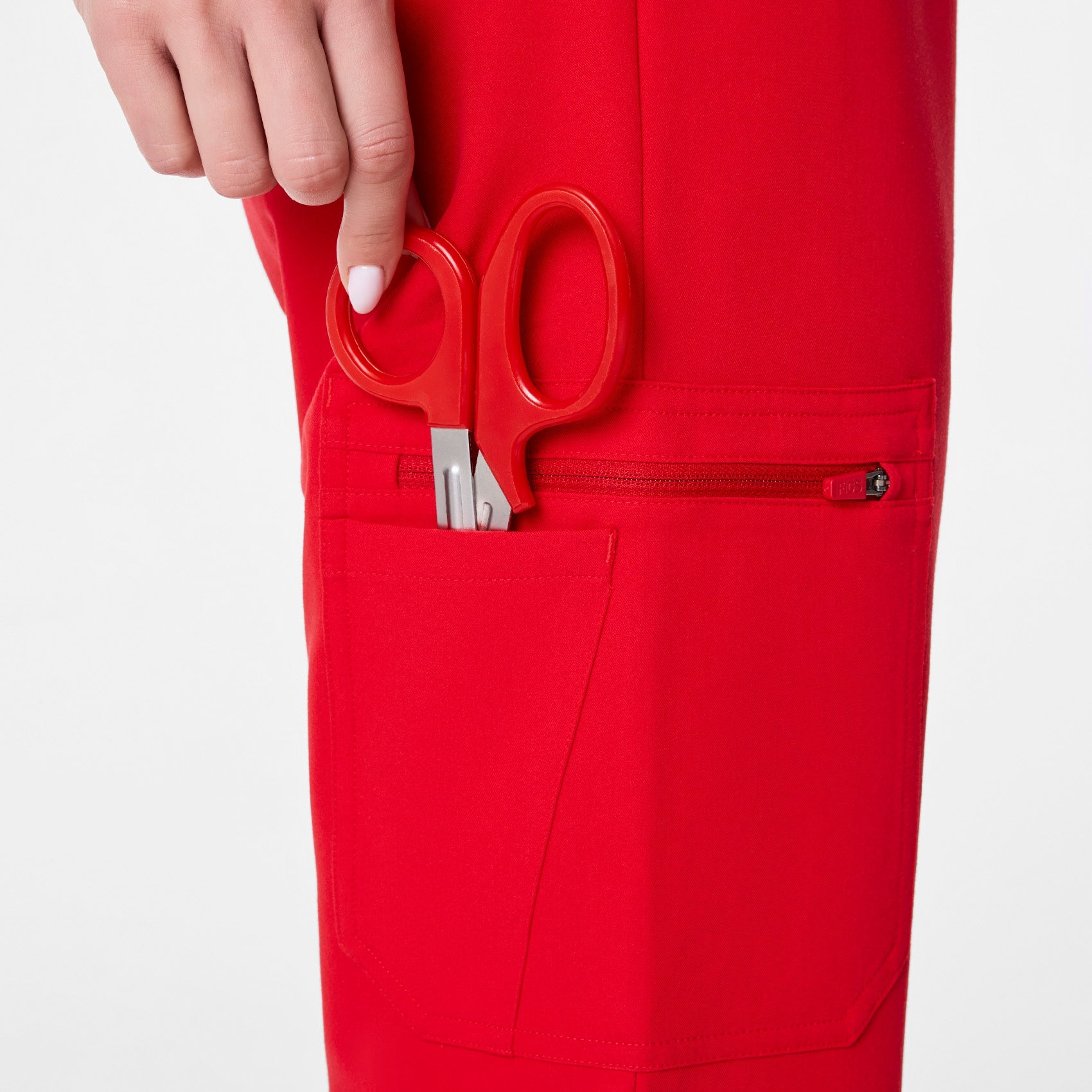 Uman High-Rise Jogger Scrub Pant - Pop Red