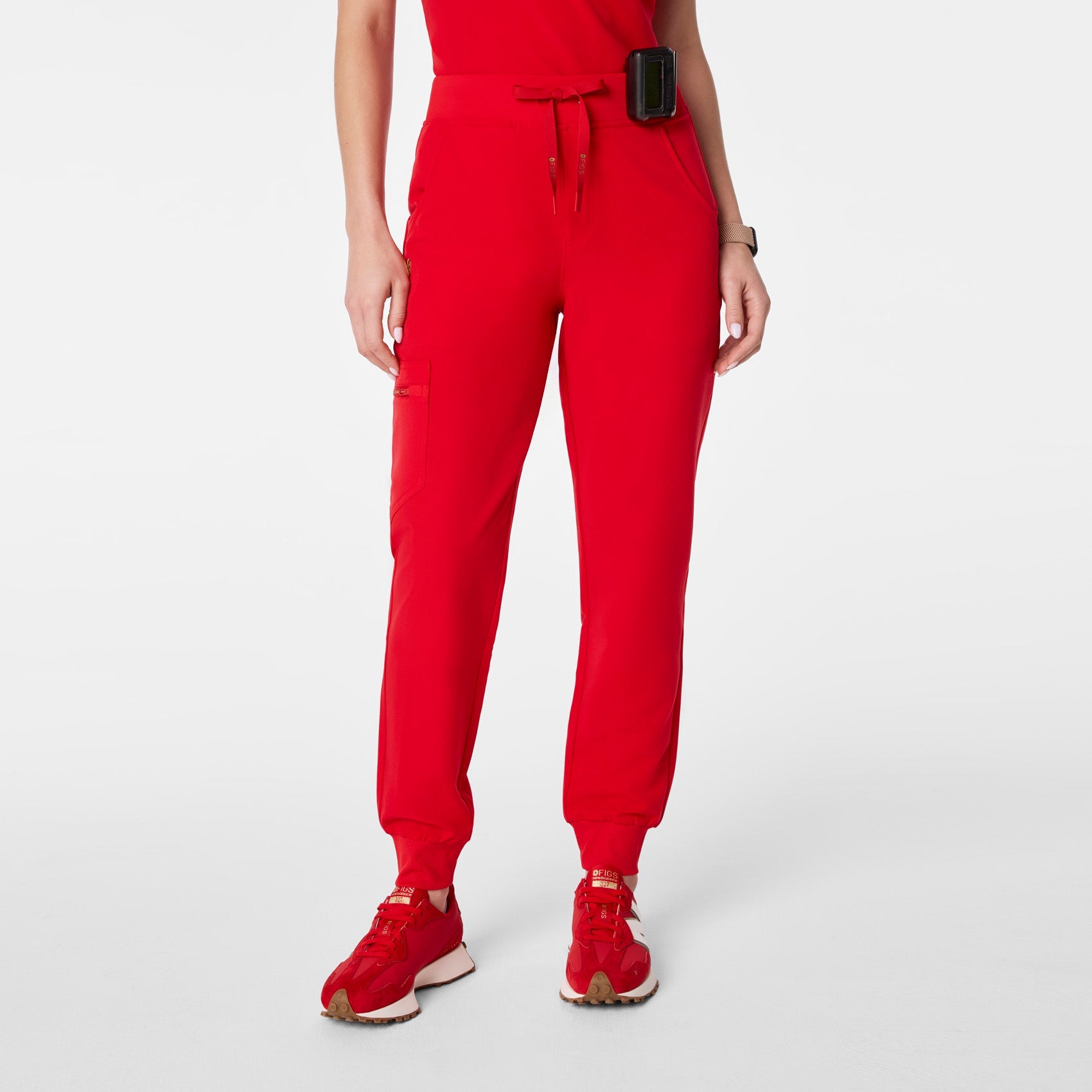 Zamora High-Rise Jogger Scrub Pant™ - Pop Red