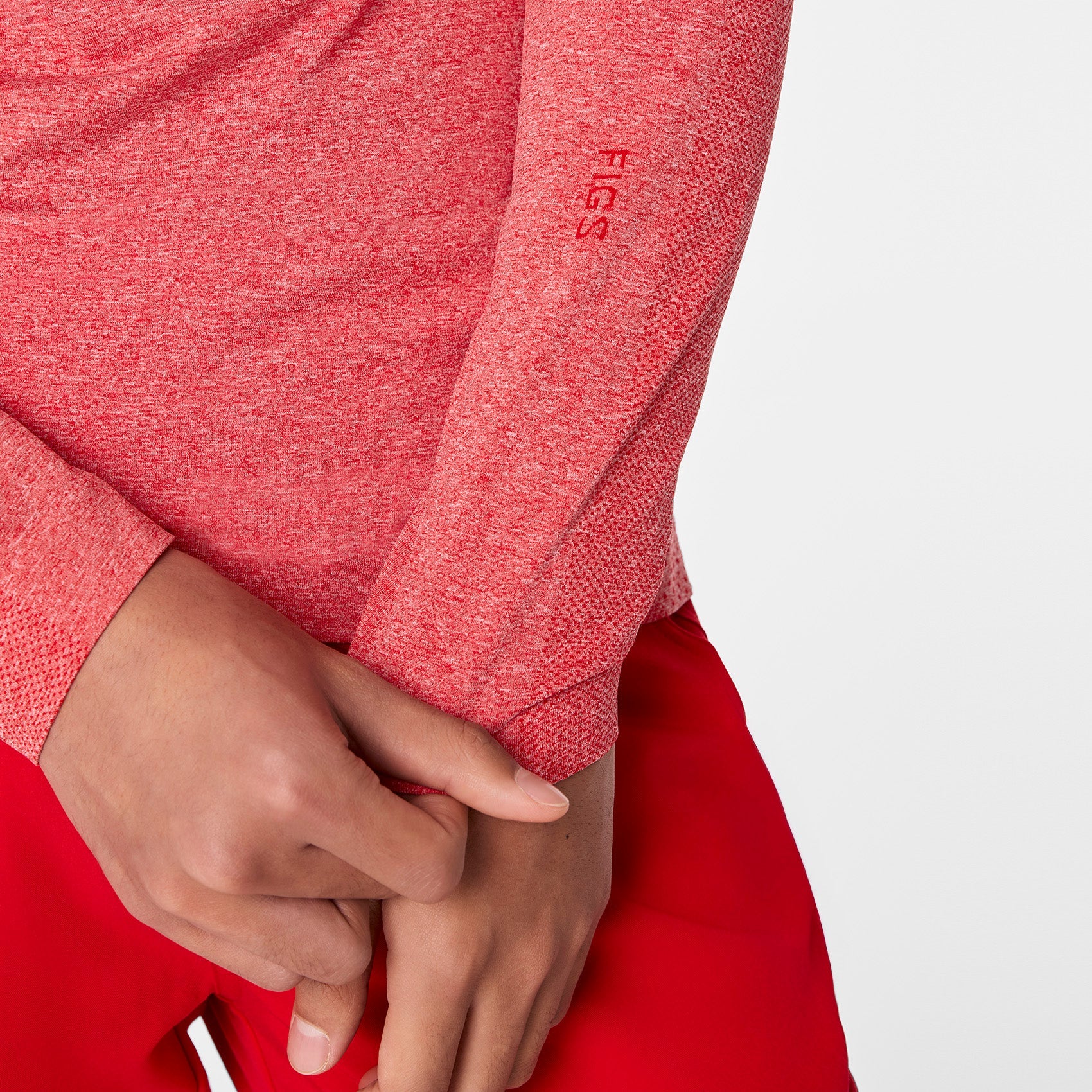 Makato Seamless Long-Sleeve Underscrub - Pop Red