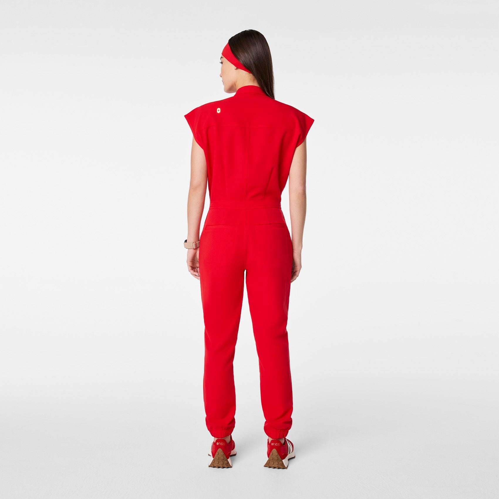 Rafaela Jogger ScrubJumpsuit™ - Pop Red
