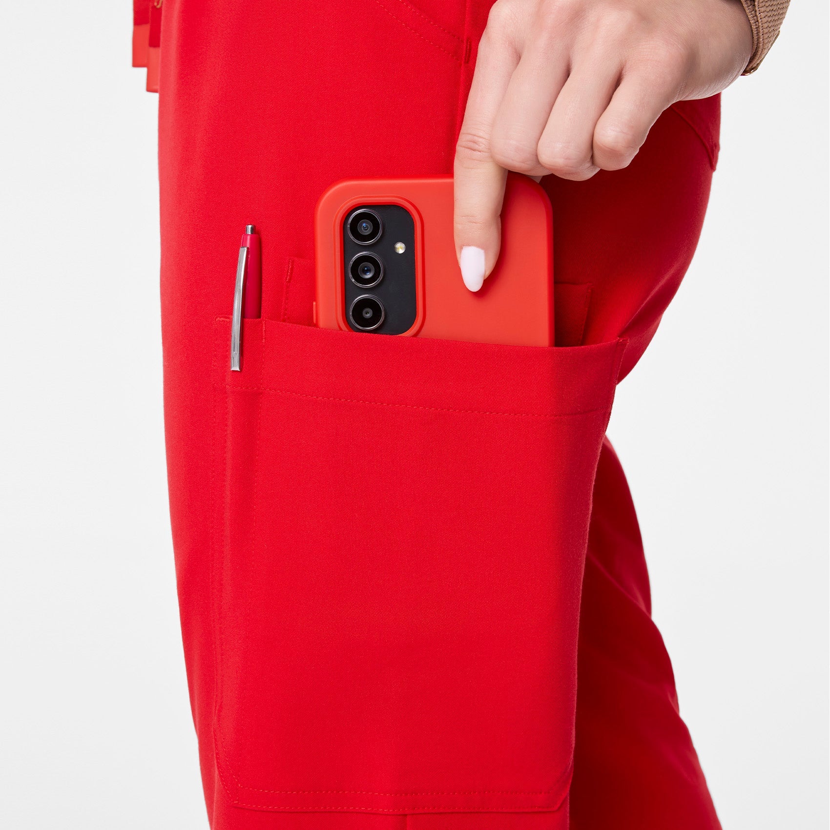 Uman Jogger Scrub Pant - Pop Red