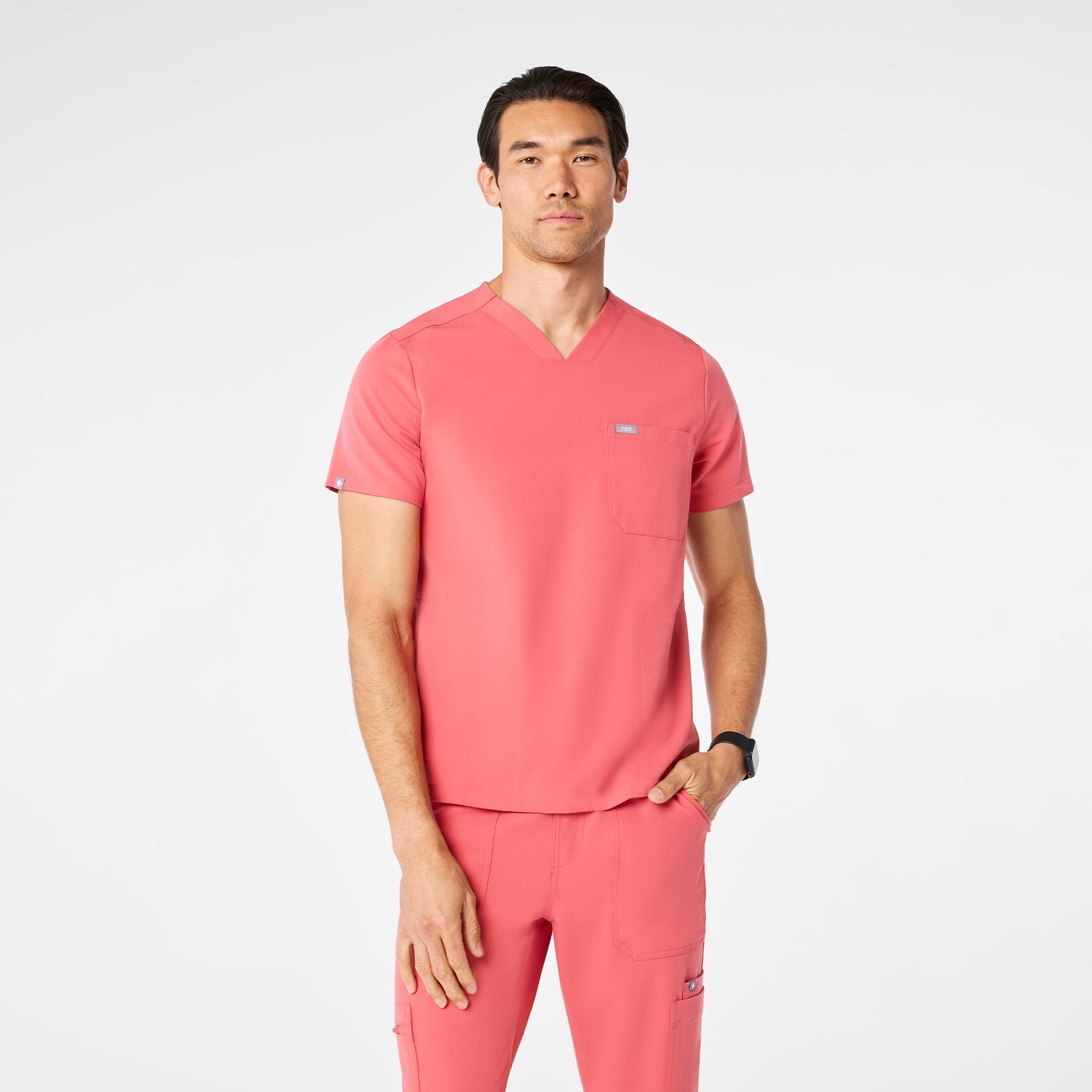 Chisec Scrub Top™ - Pulmonary Pink