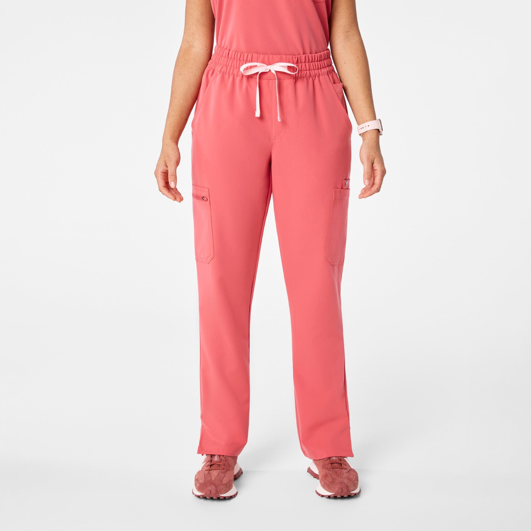 Dowa High-Rise Straight-Leg Scrub Pant - Pulmonary Pink