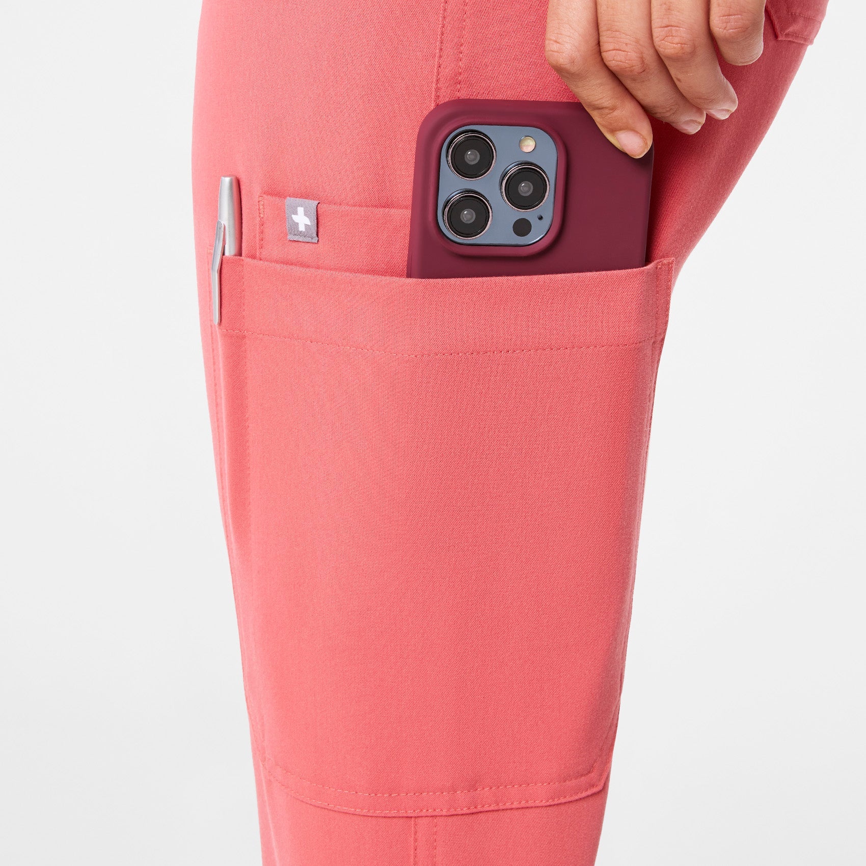 Yola High-Rise Slim Scrub Pant™ - Pulmonary Pink