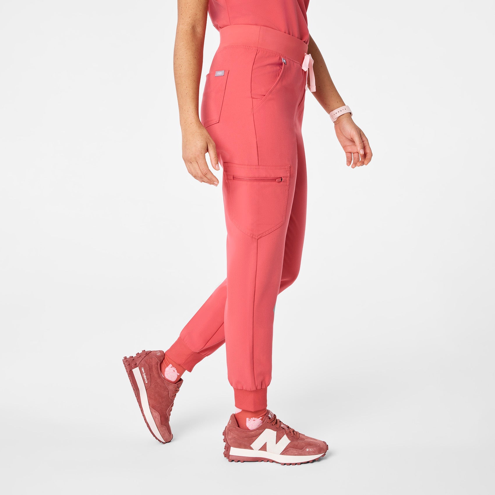 Zamora High-Rise Jogger Scrub Pant™ - Pulmonary Pink