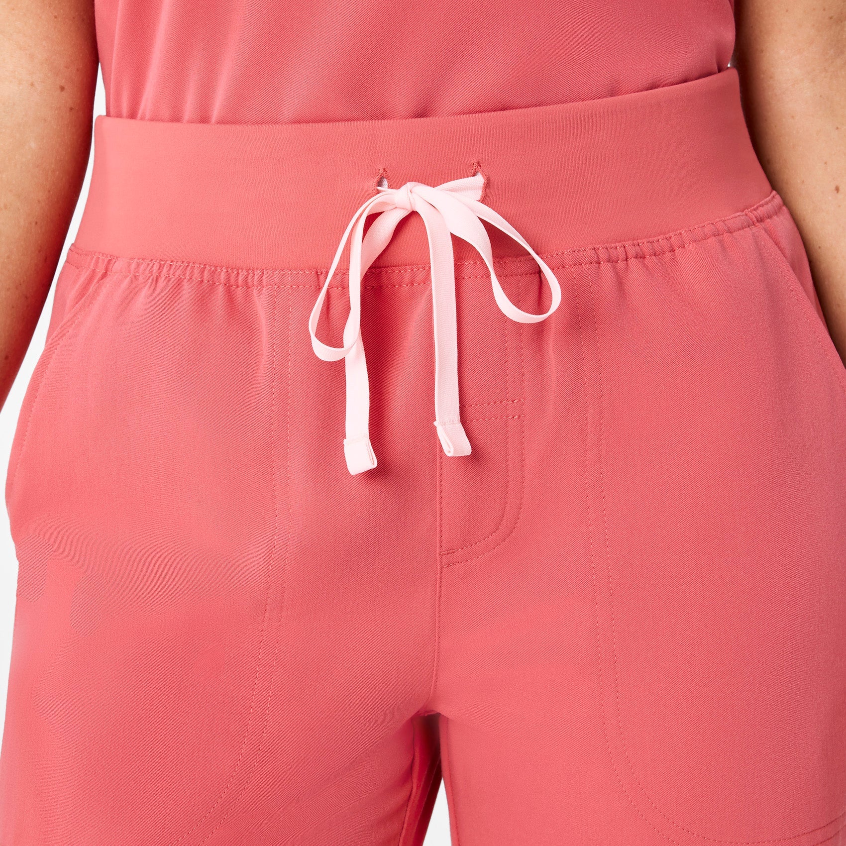 Isabel High-Rise Wide-Leg Scrub Pant - Pulmonary Pink
