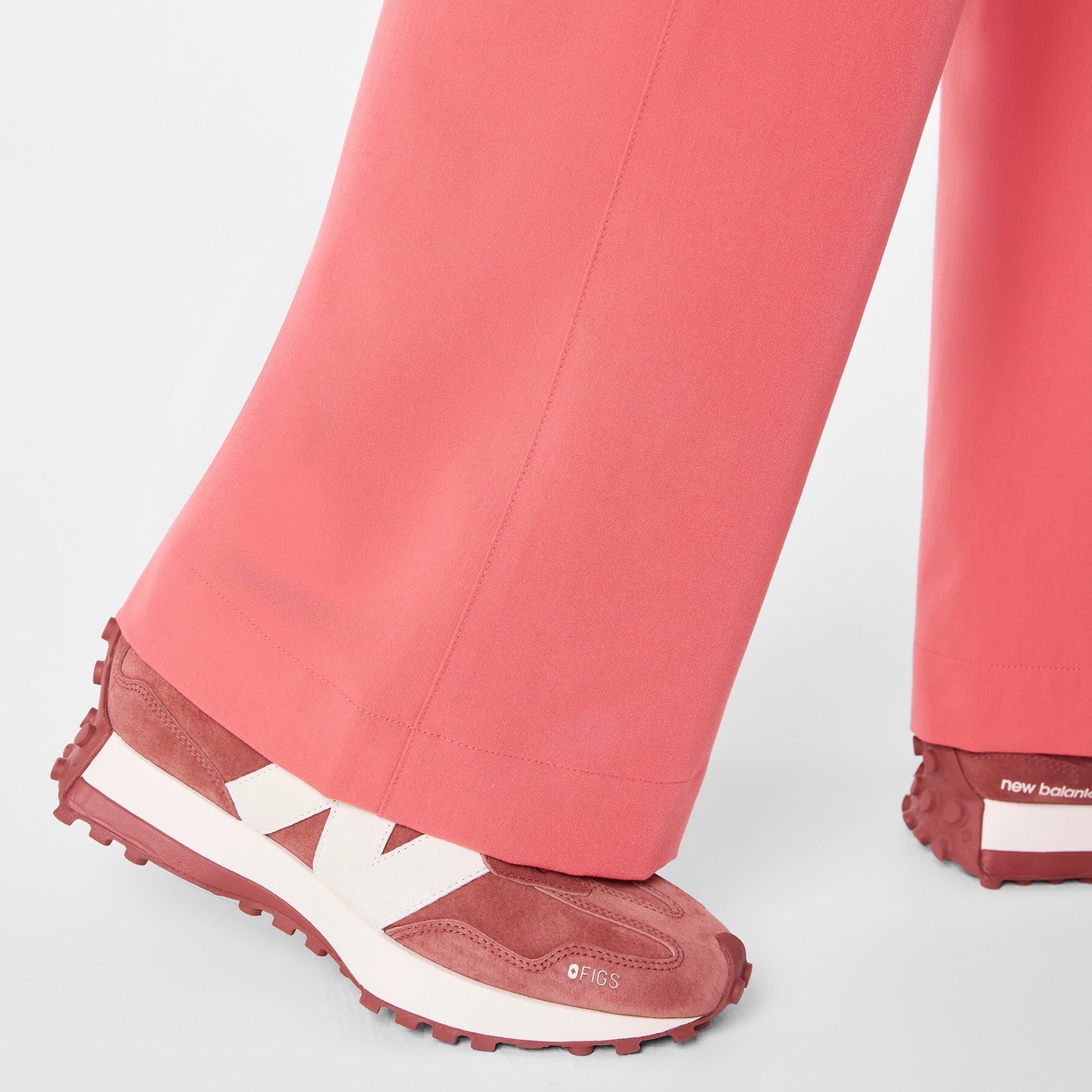 Isabel High-Rise Wide-Leg Scrub Pant - Pulmonary Pink