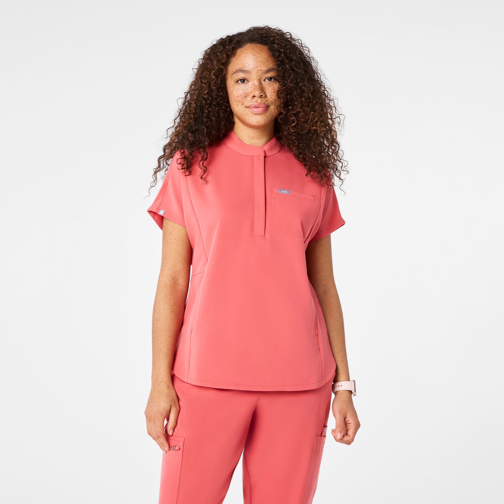 Montex Relaxed Scrub Top - Pulmonary Pink