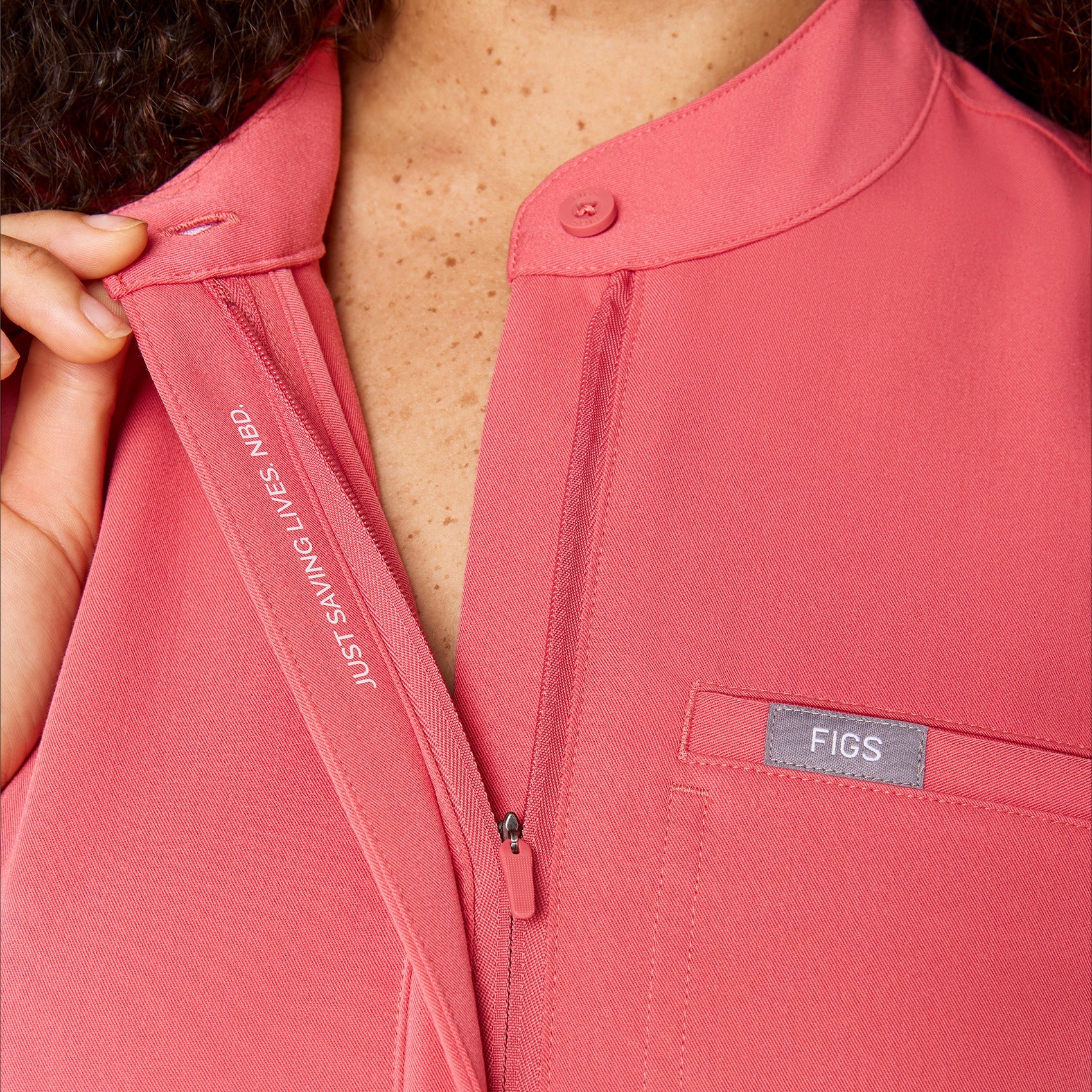 Montex Relaxed Scrub Top - Pulmonary Pink