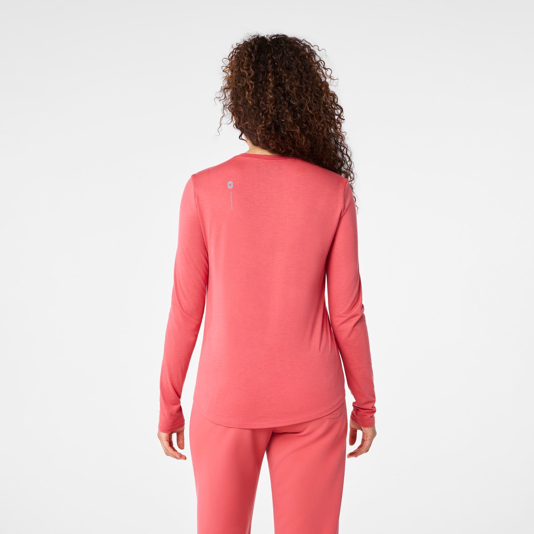Love Is the Cure Long-Sleeve Underscrub - Pulmonary Pink