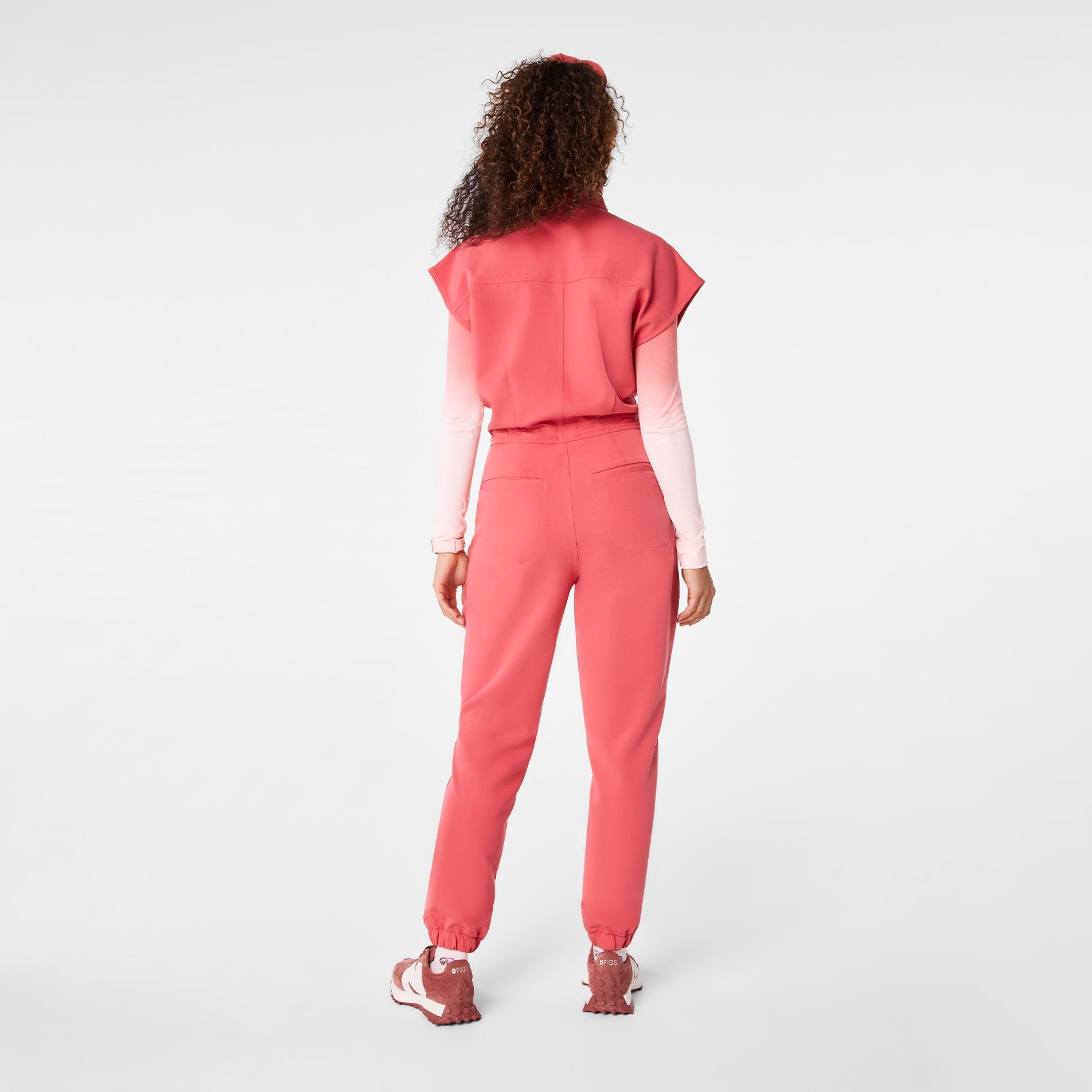 Rafaela Jogger ScrubJumpsuit™ - Pulmonary Pink