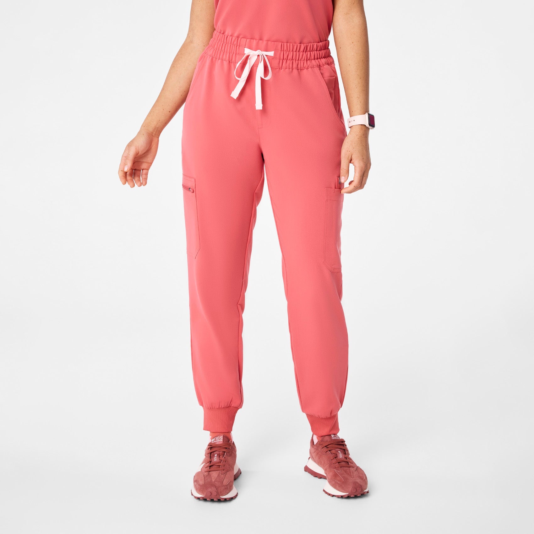 Uman Jogger Scrub Pant - Pulmonary Pink