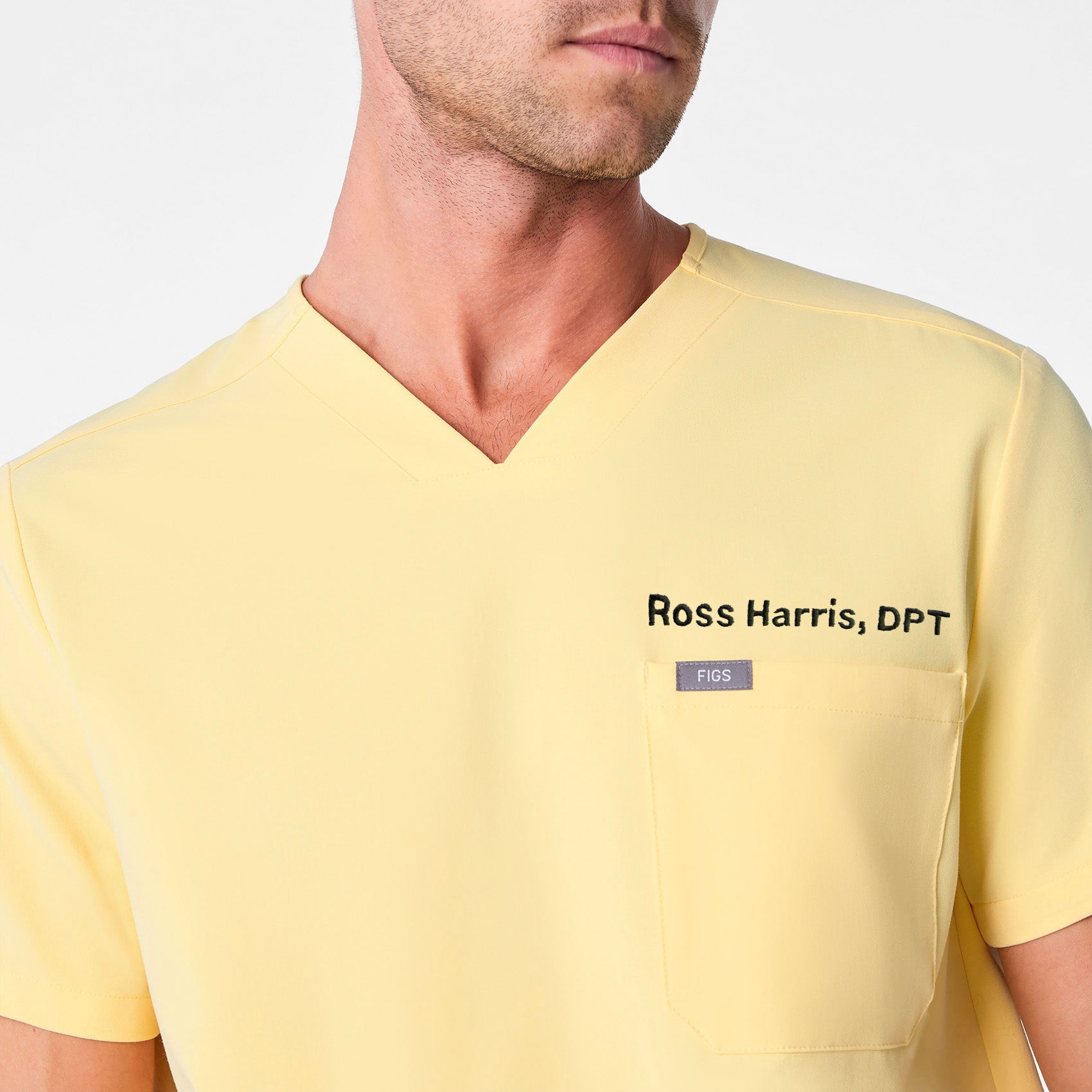 Chisec Scrub Top™ - Butter Yellow