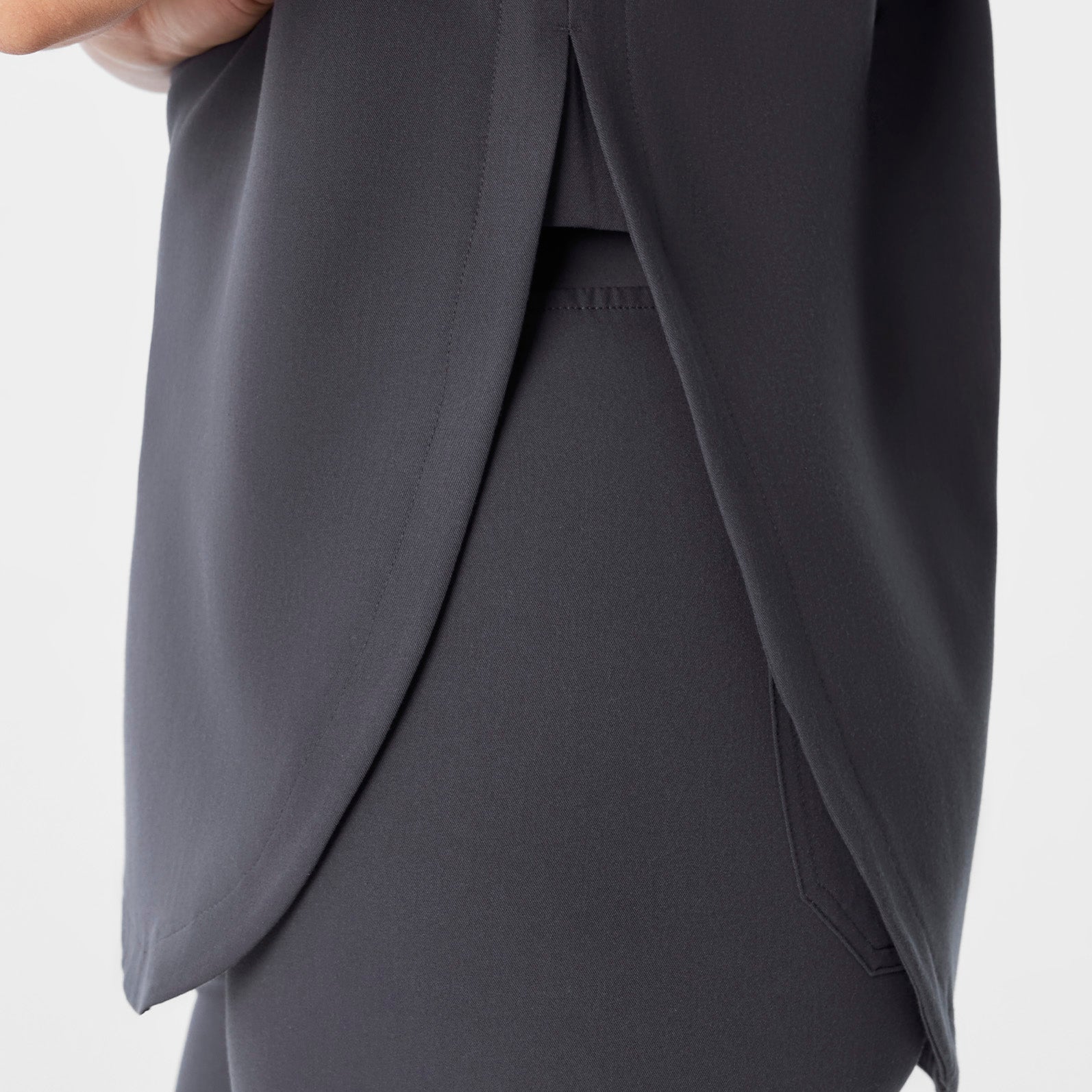 Rafaela Tunic Scrub Top™ - Charcoal