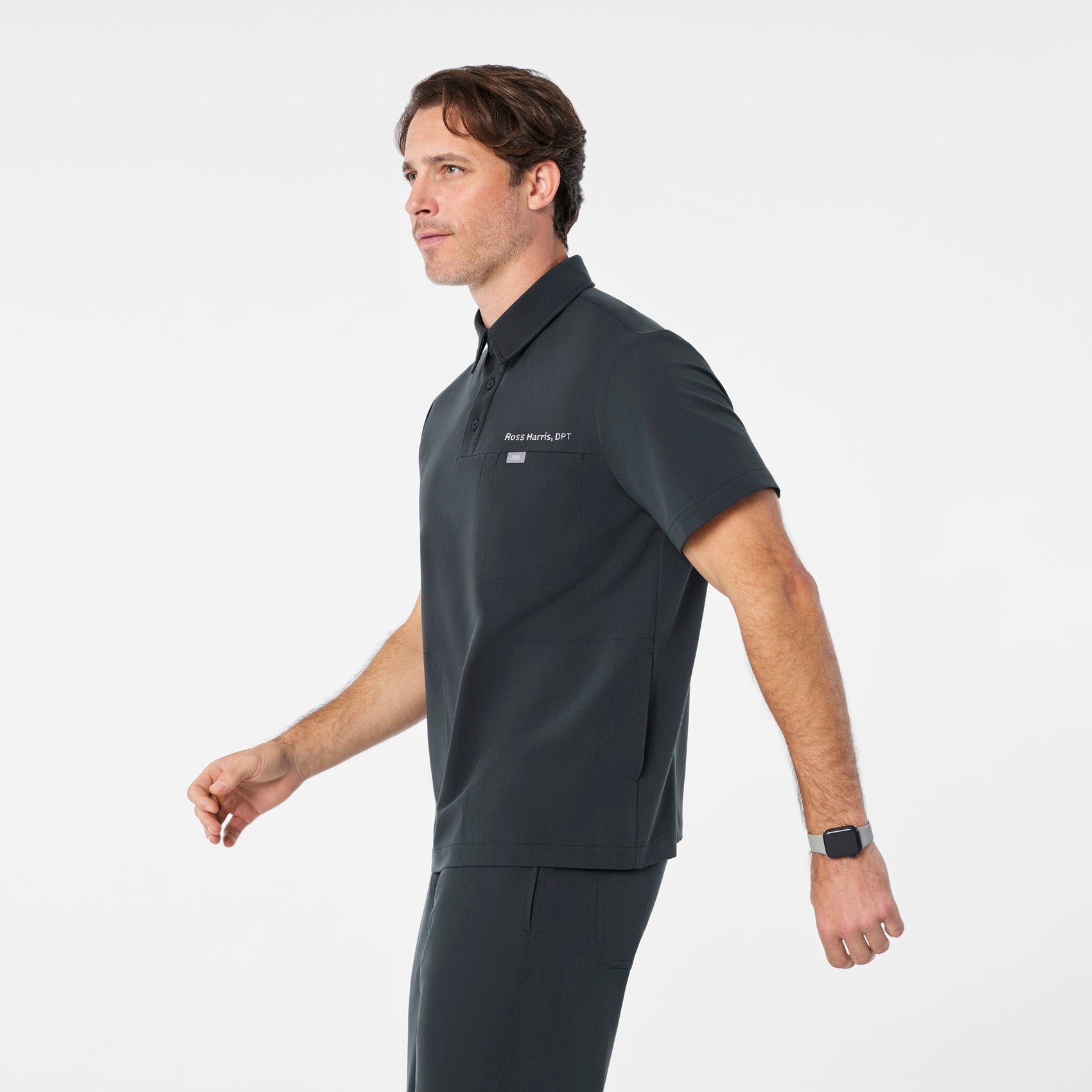 Eugene Polo Scrub Top - Dark Harbor