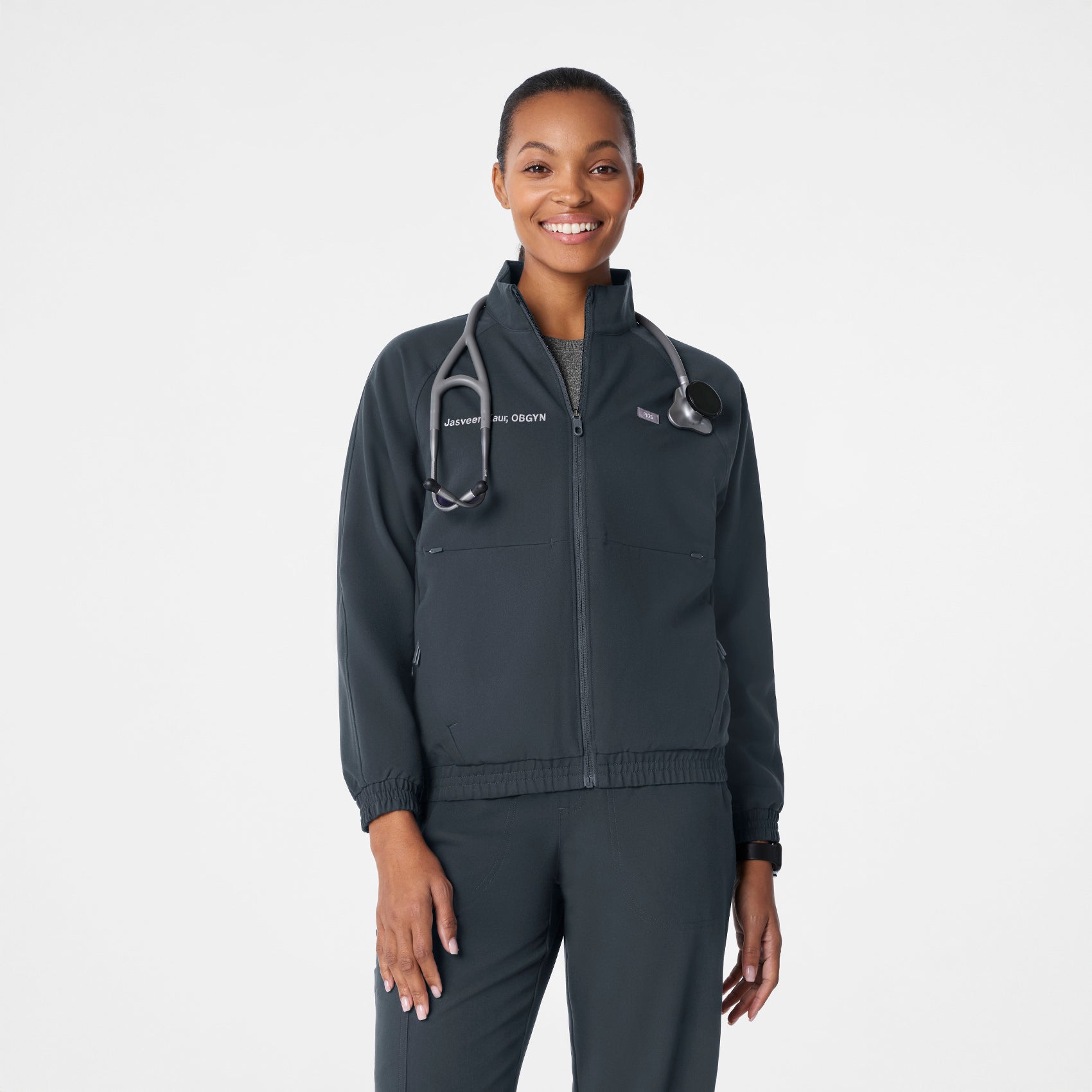 Sydney Scrub Jacket - Dark Harbor