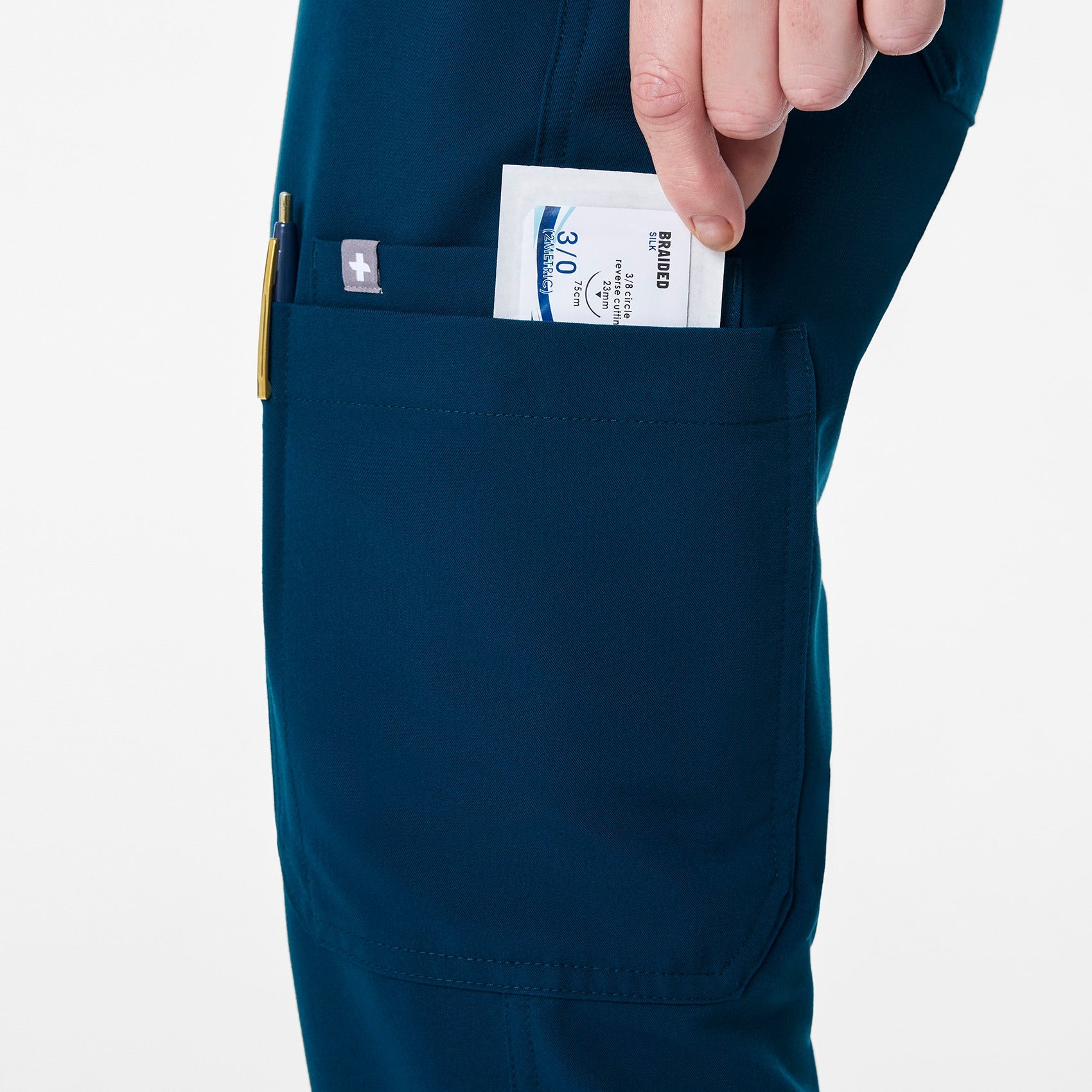 Yola High-Rise Slim Scrub Pant™ - Deep Reef