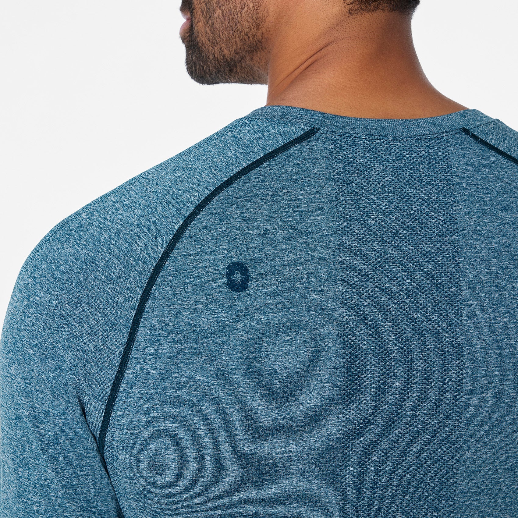 Makato Seamless Long-Sleeve Underscrub - Deep Reef