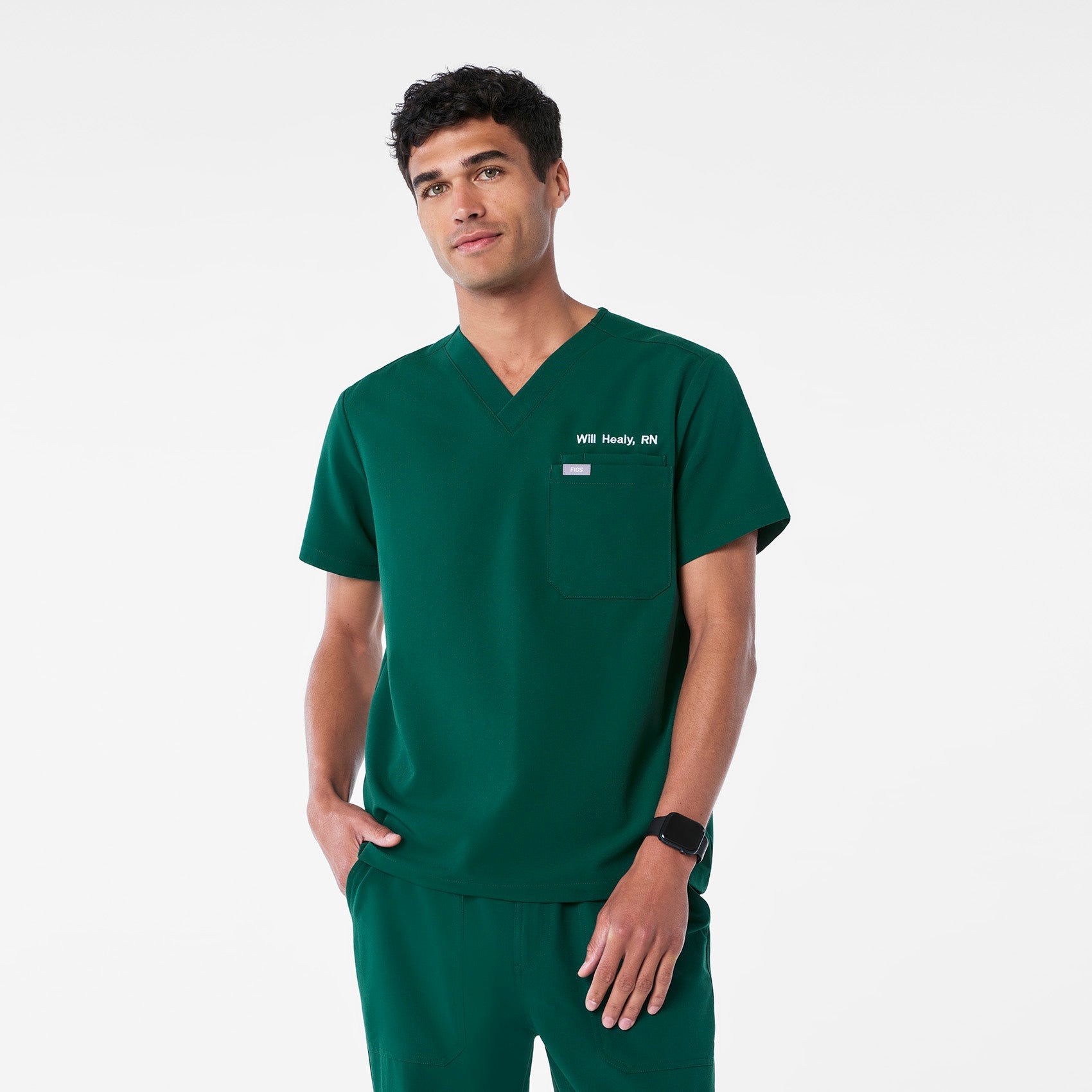 Leon Scrub Top™ - Forest Green