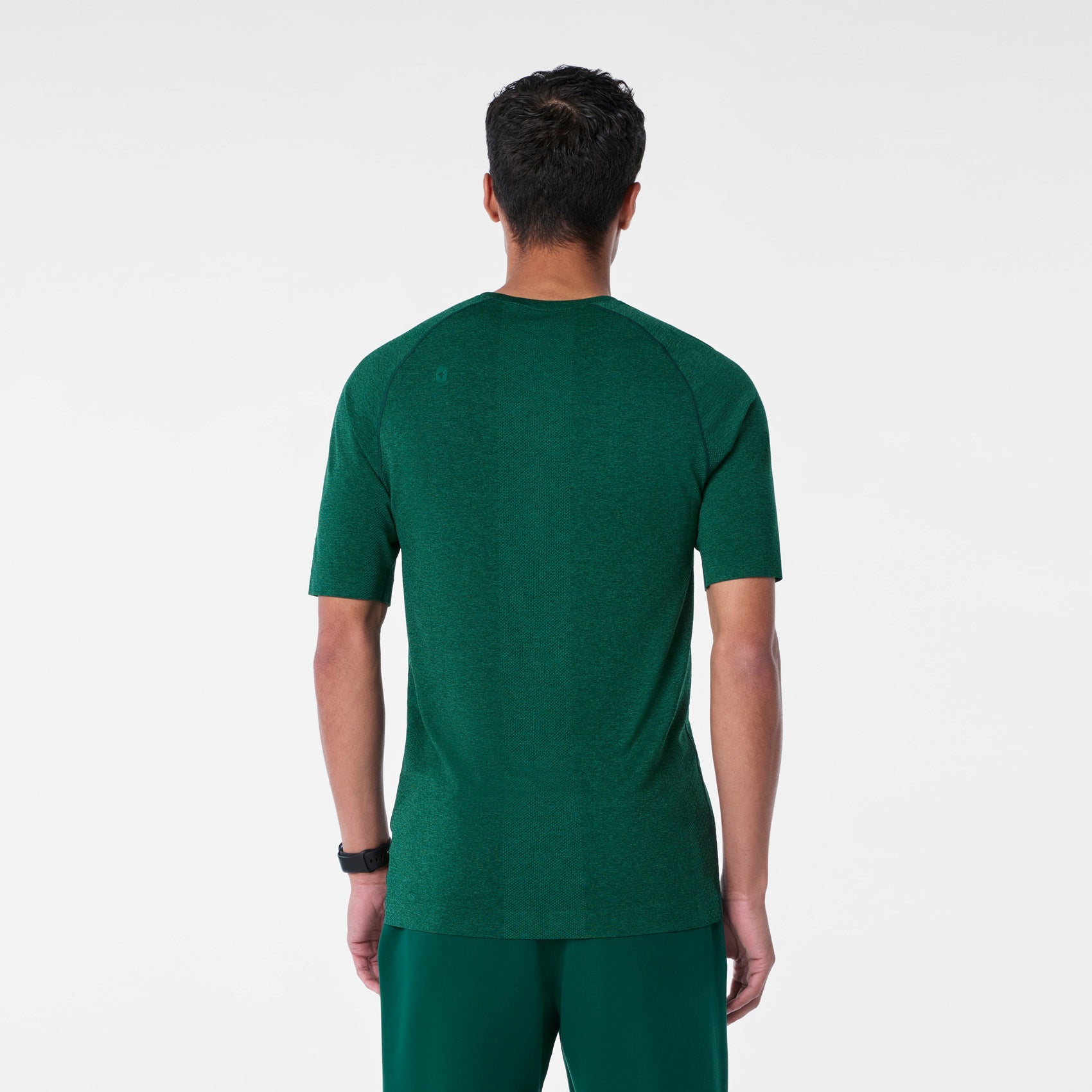 Makato Seamless Short-Sleeve Underscrub - Forest Green
