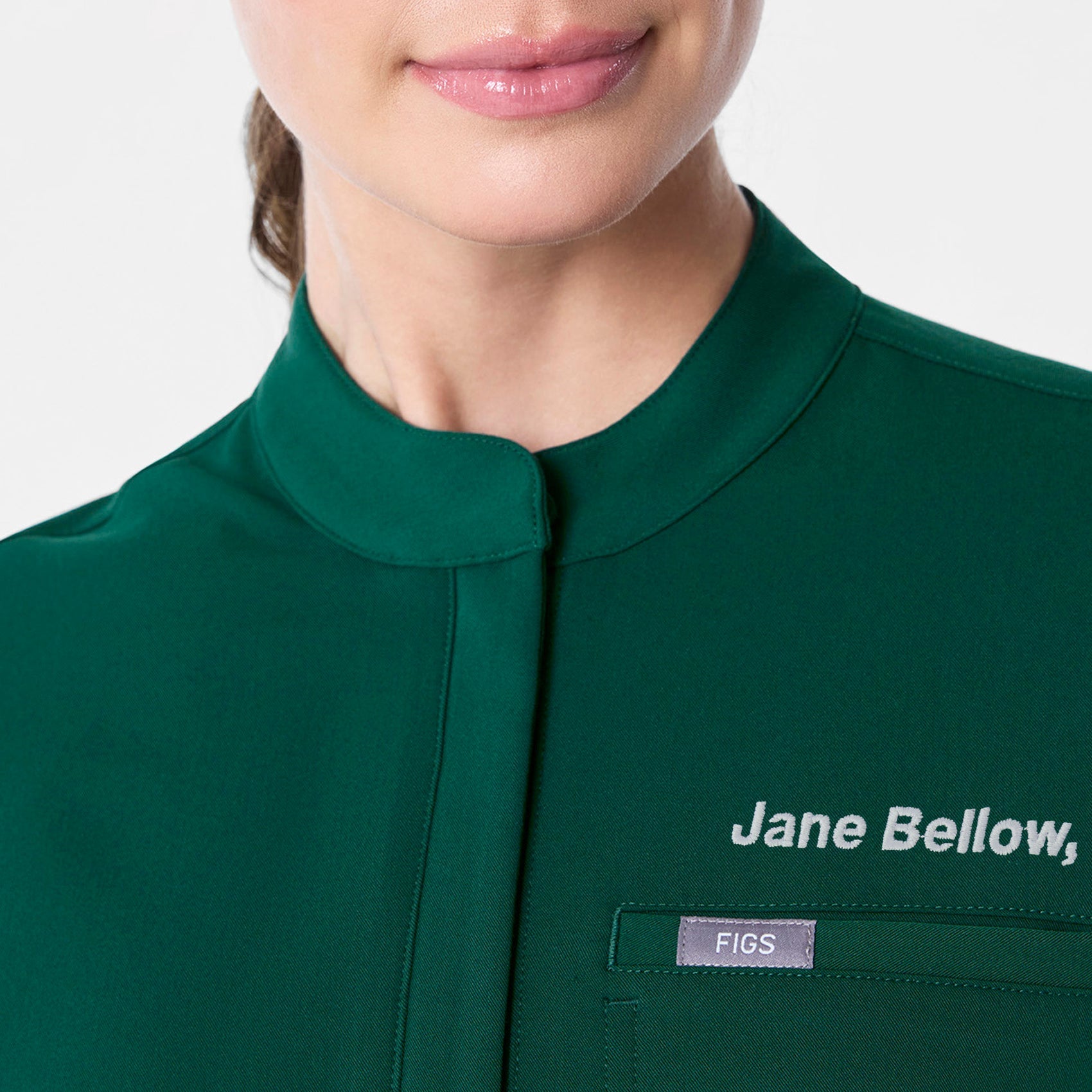Montex Relaxed Scrub Top - Forest Green