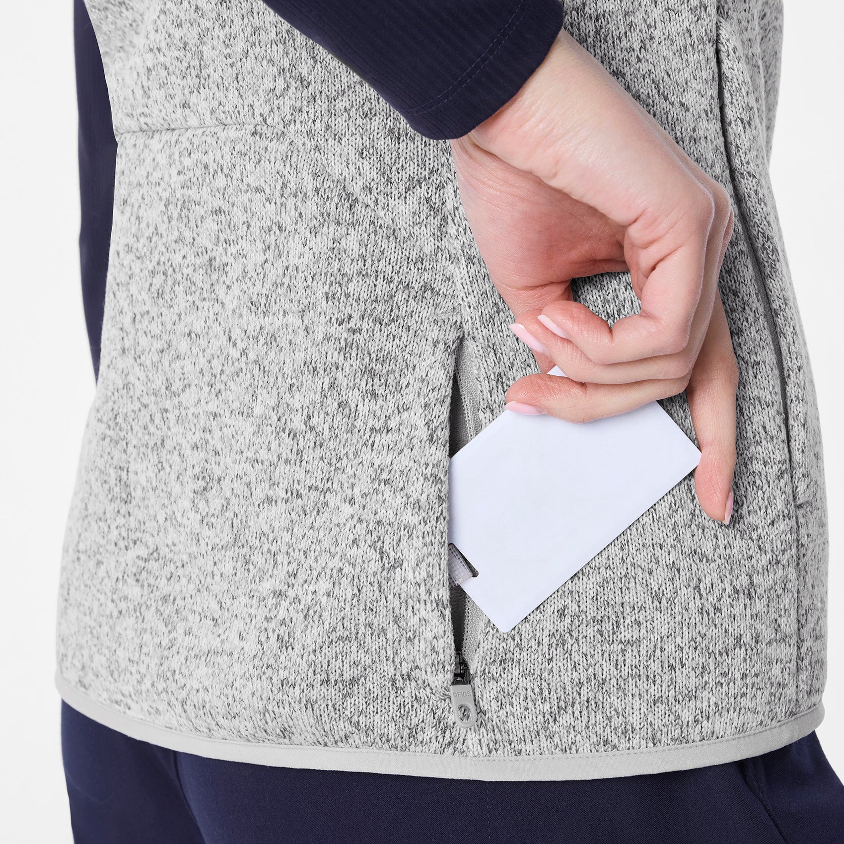 On-Shift Sweater-Knit Vest™ - Heather Light Grey