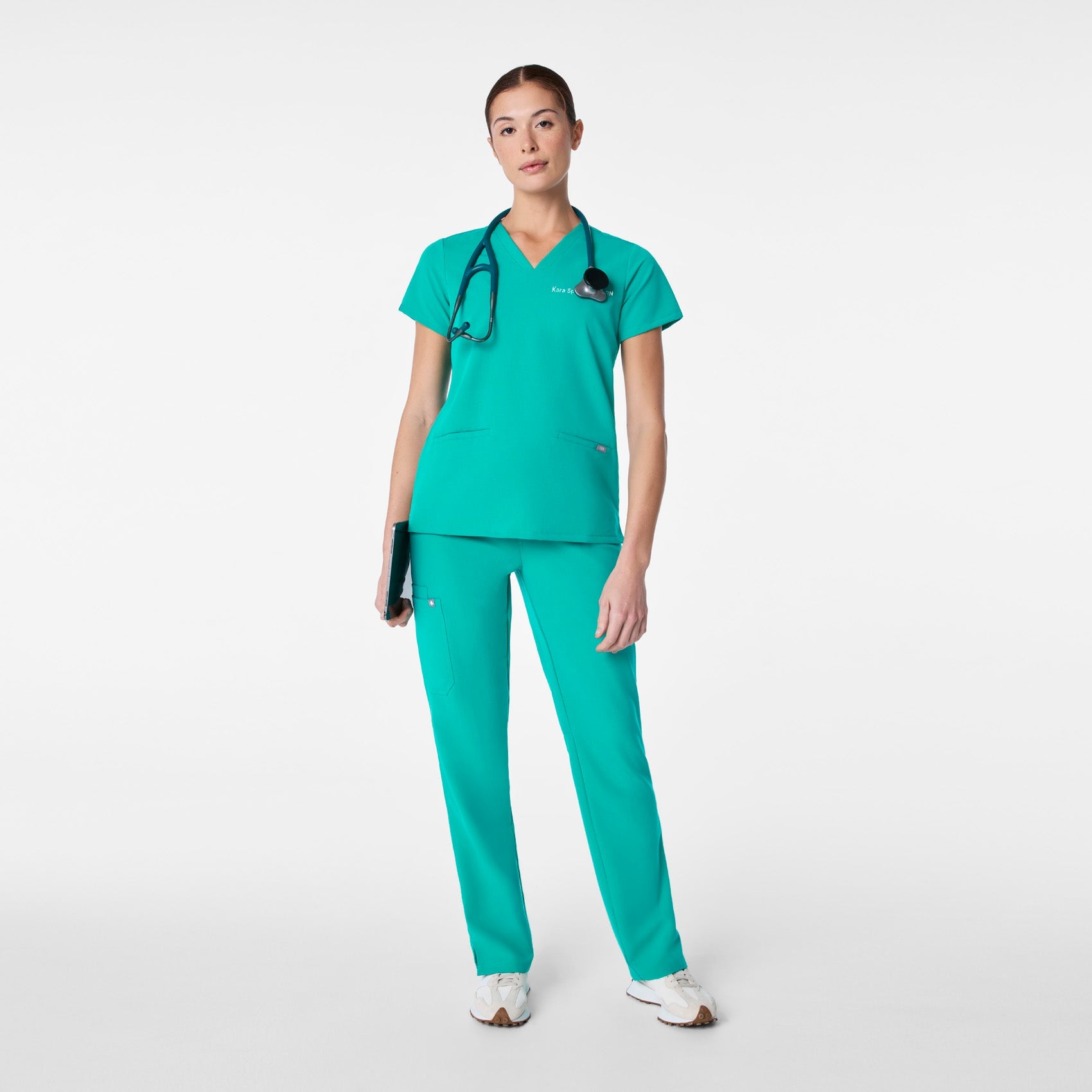 Casma Scrub Top™ - Lagoon