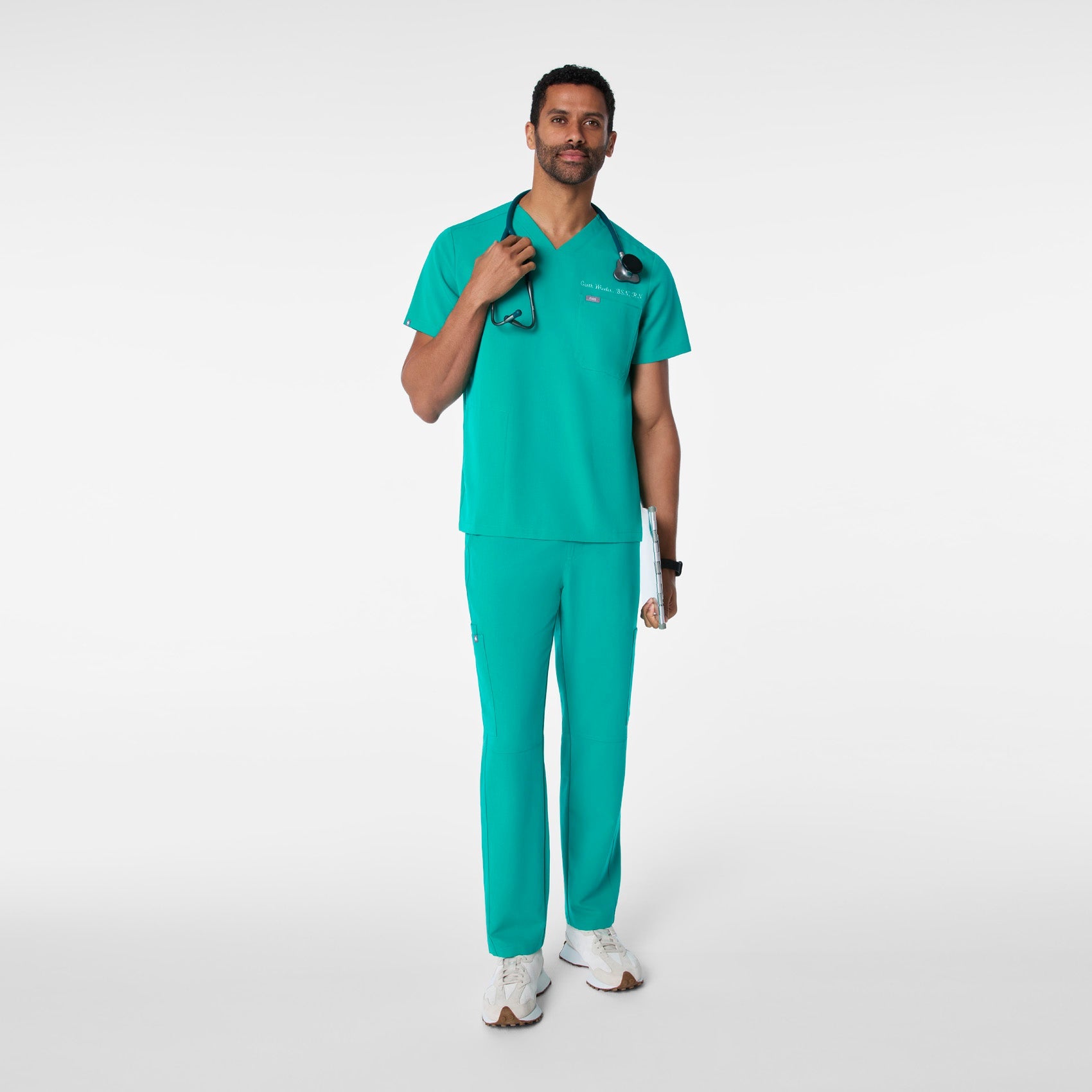Chisec Scrub Top™ - Lagoon