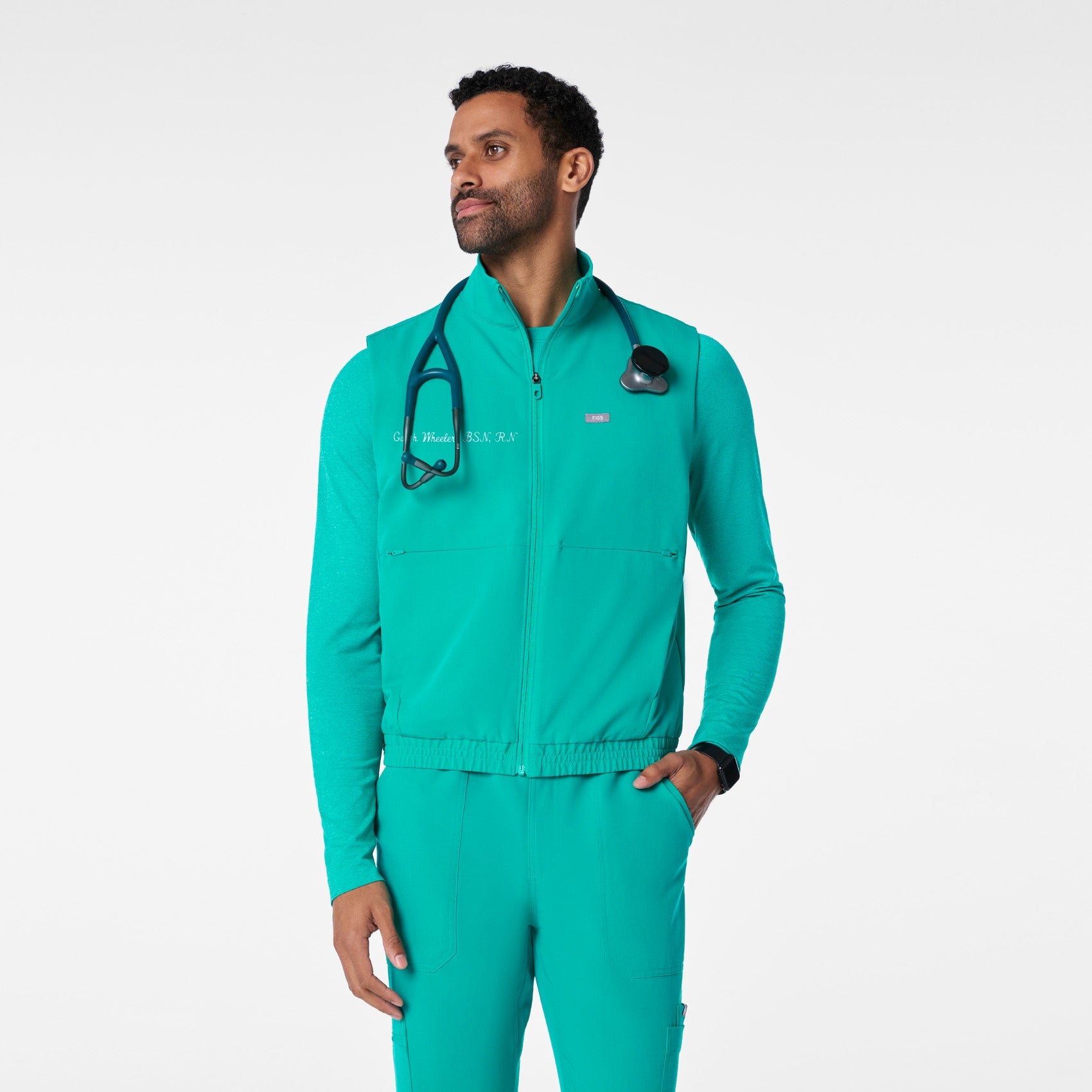 Cobaki Scrub Vest - Lagoon