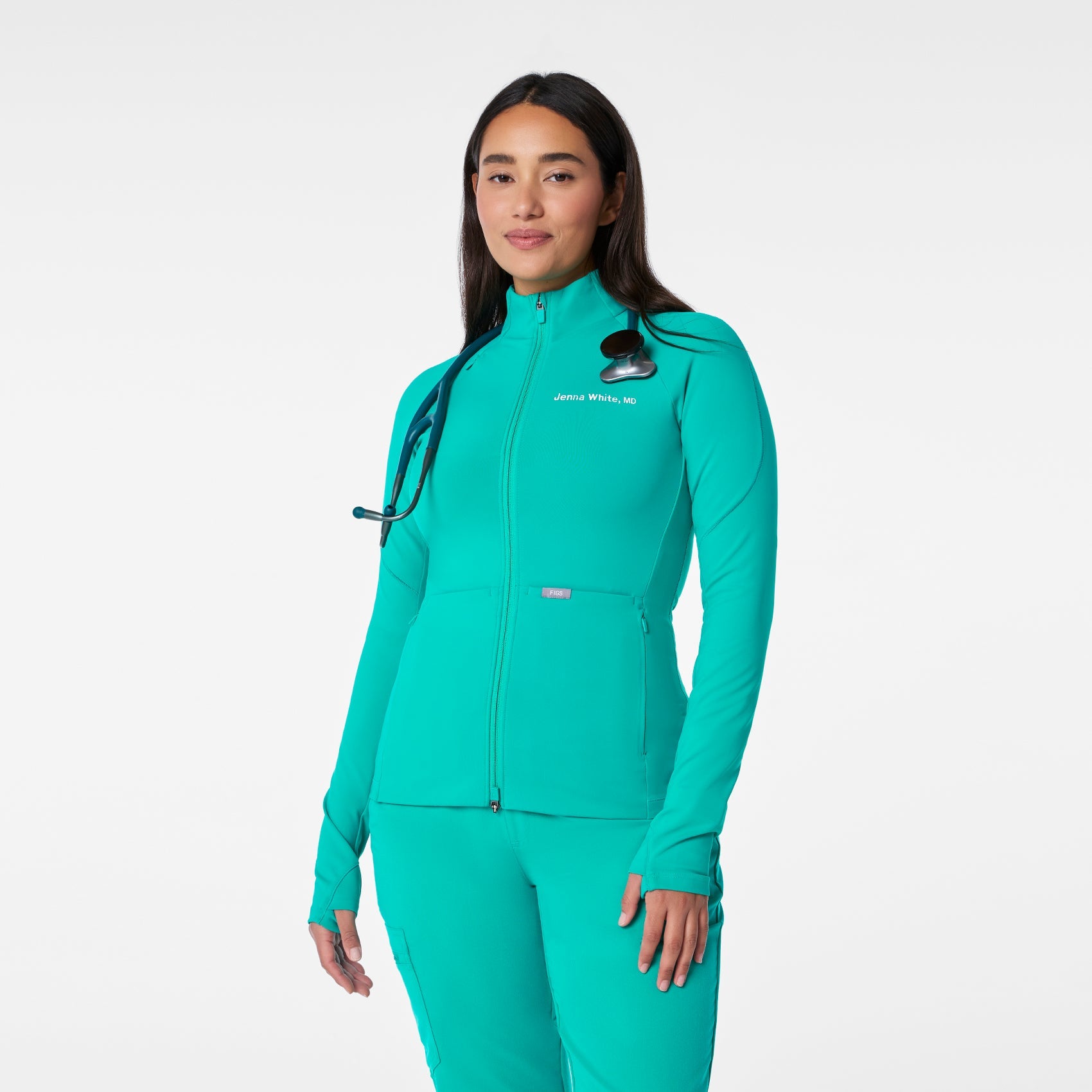 ContourKnit Scrub Jacket™ - Lagoon