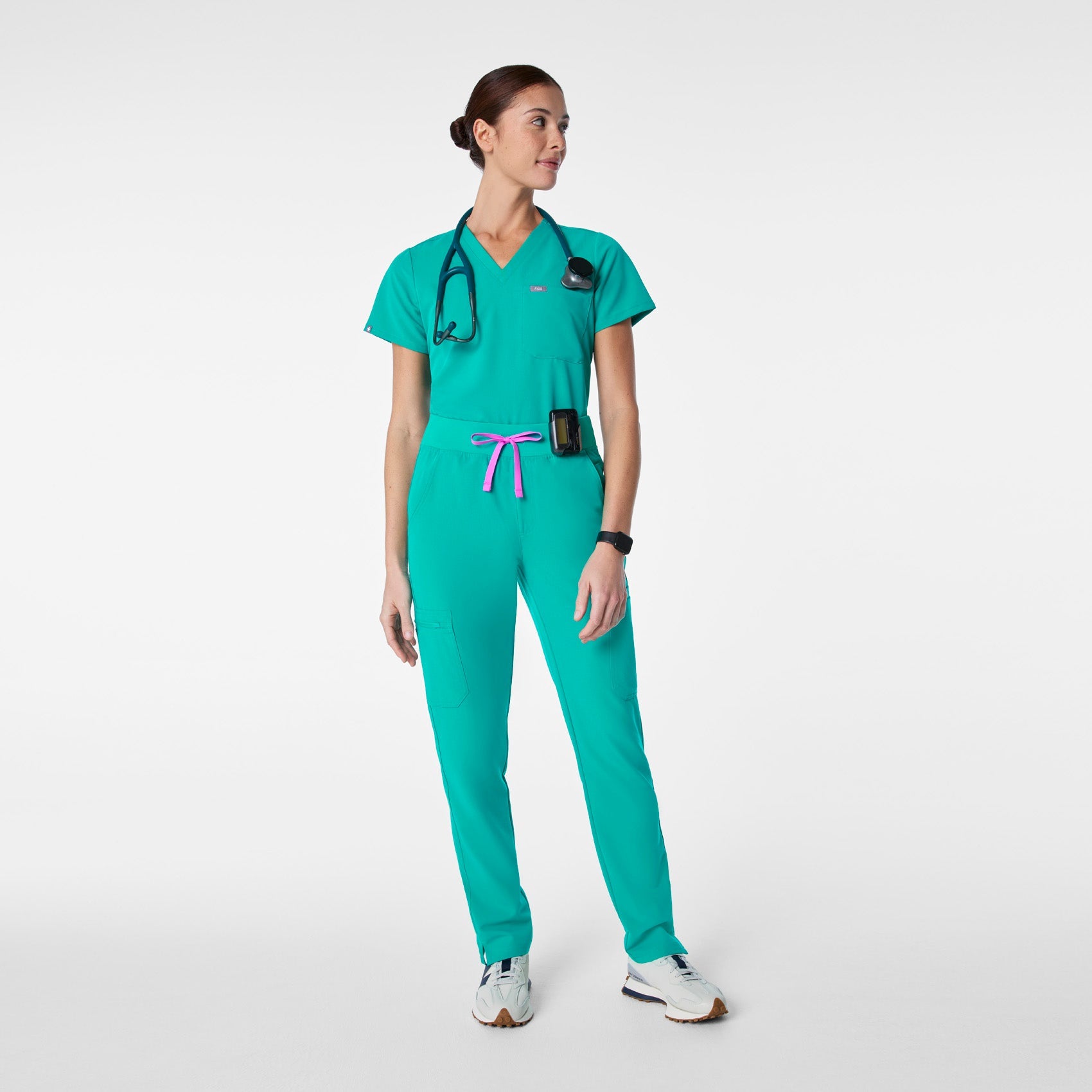Yola High-Rise Slim Scrub Pant™ - Lagoon