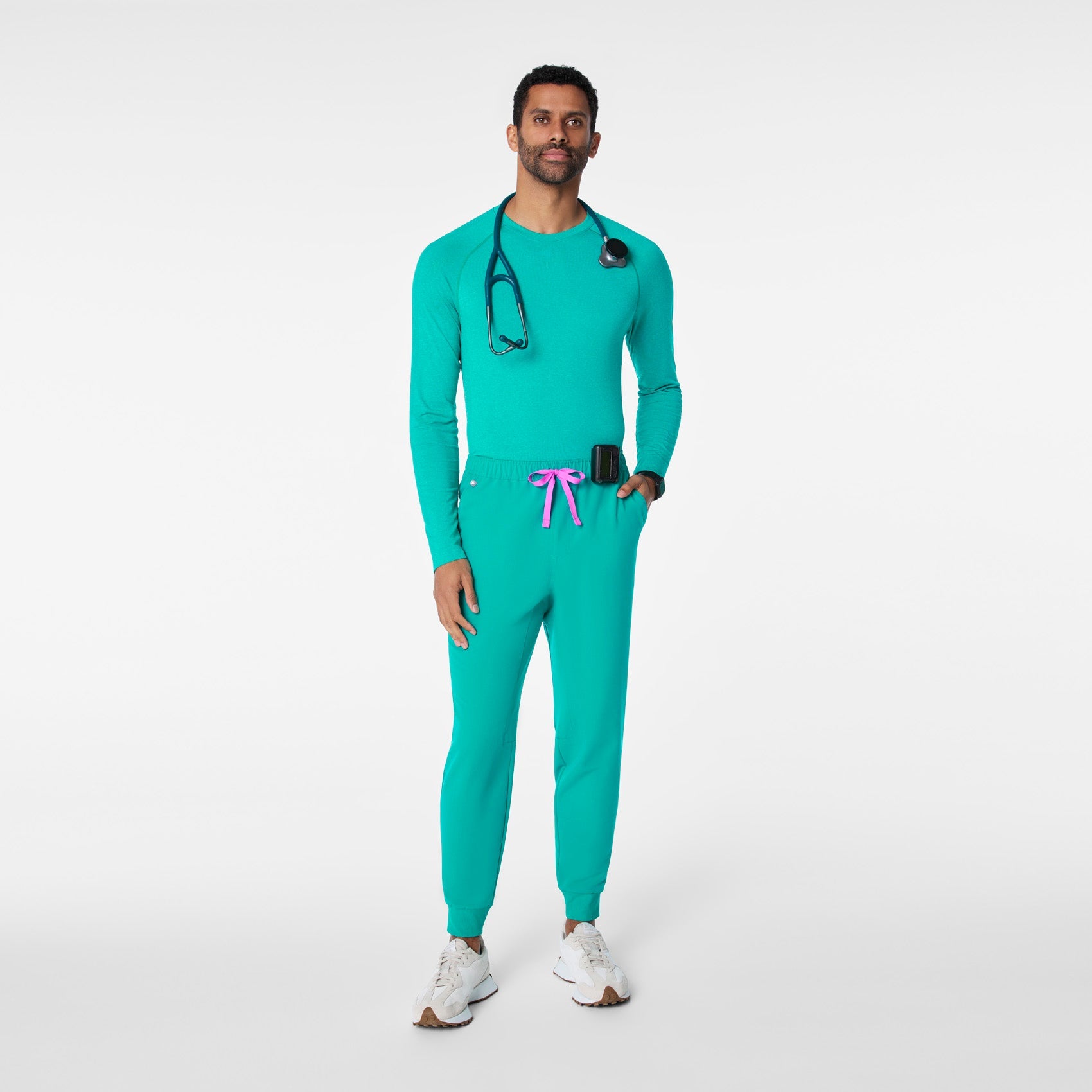 Makato Seamless Long-Sleeve Underscrub - Lagoon