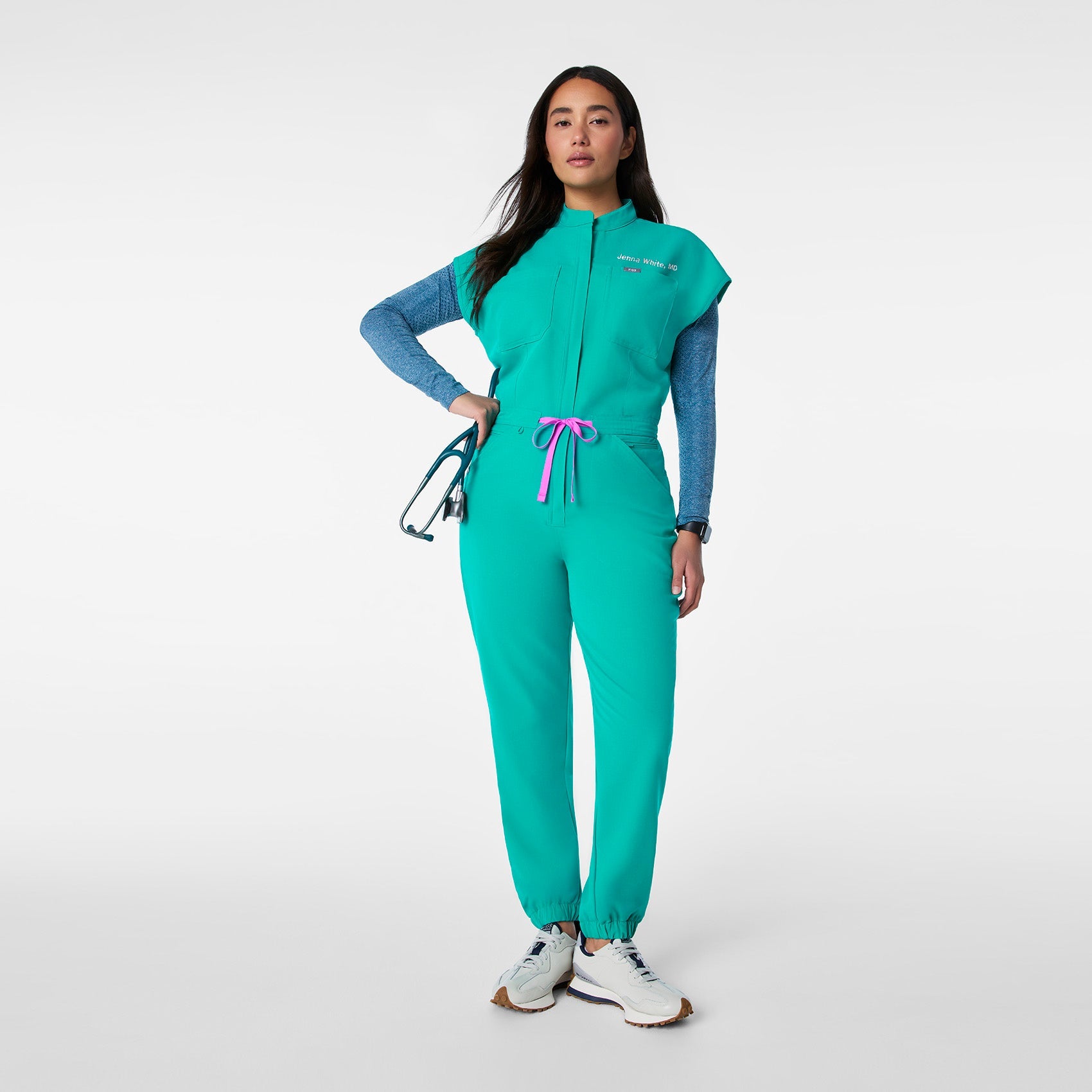 Rafaela Jogger ScrubJumpsuit™ - Lagoon