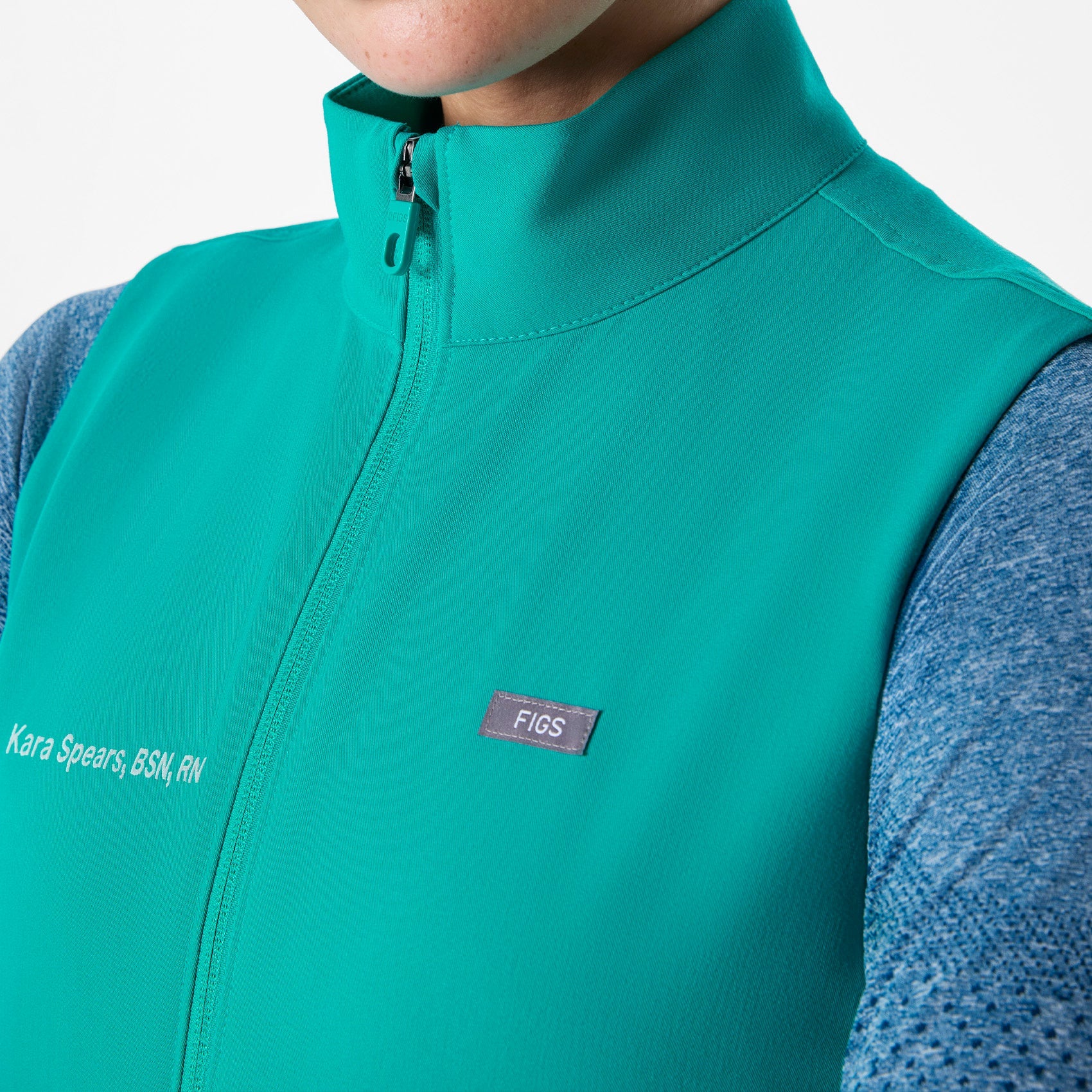  Sydney Scrub Vest - Lagoon