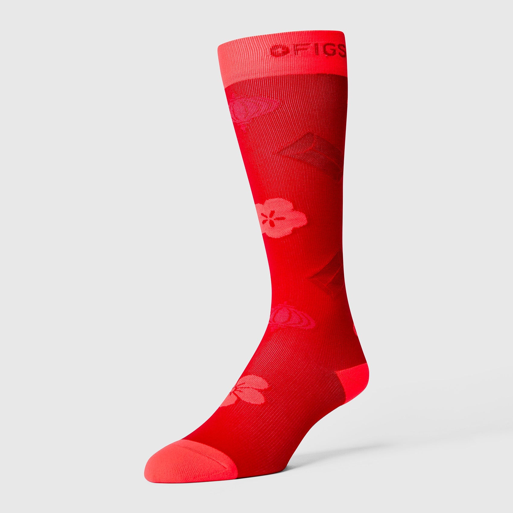 FIGS Compression Socks - Lunar New Year/Pop Red