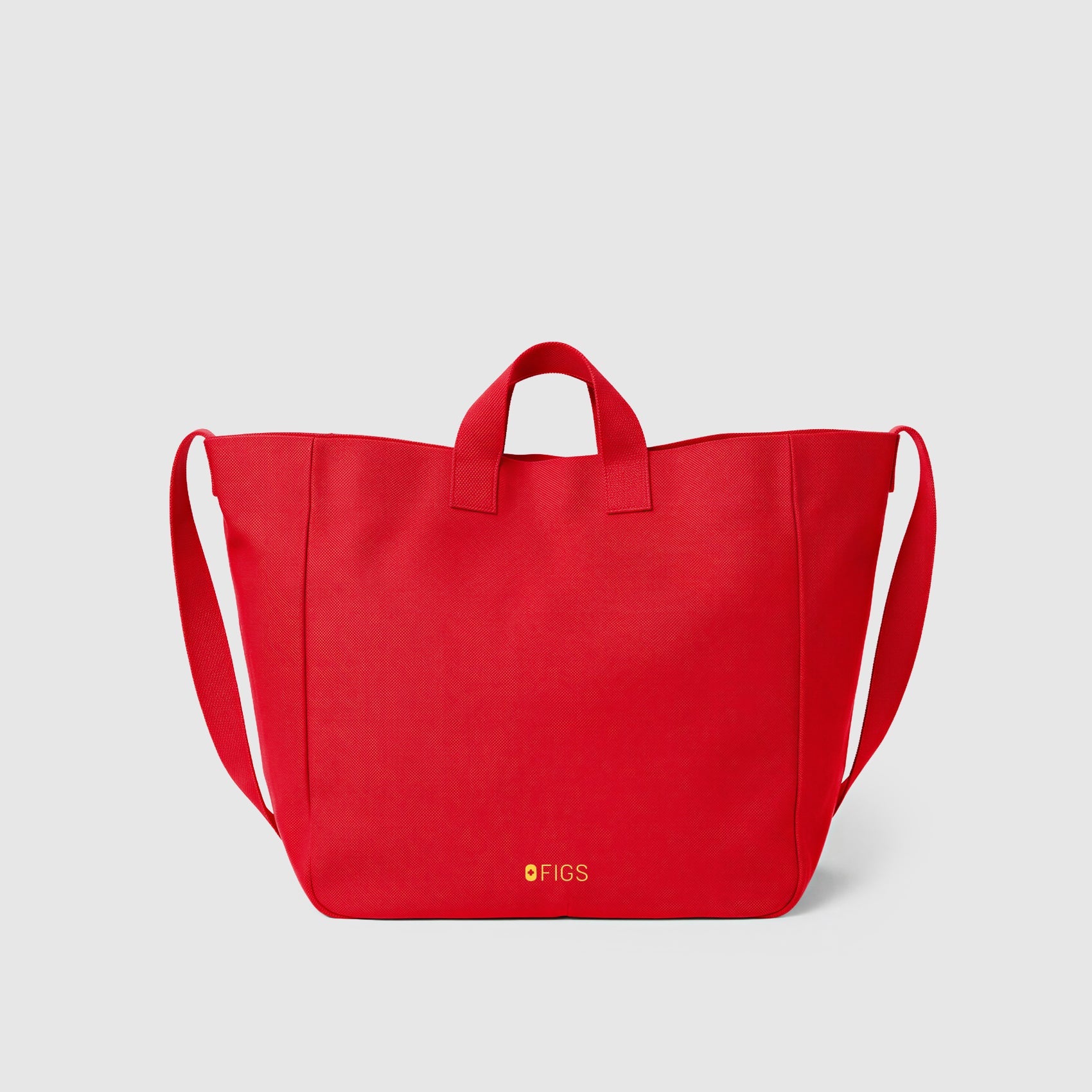 A Very Large Needle Canvas Tote - Pop Red