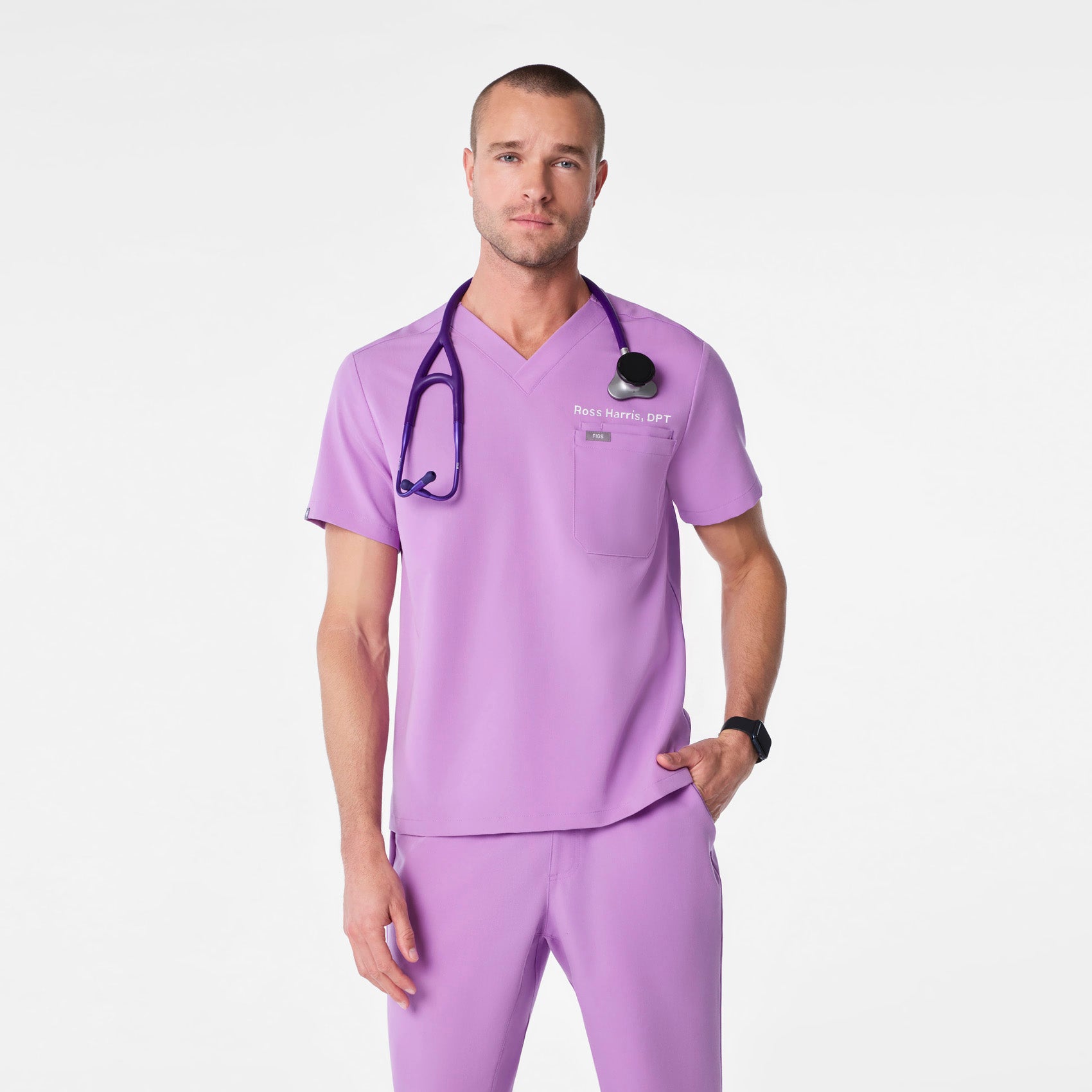Leon Scrub Top™ - Wild Iris