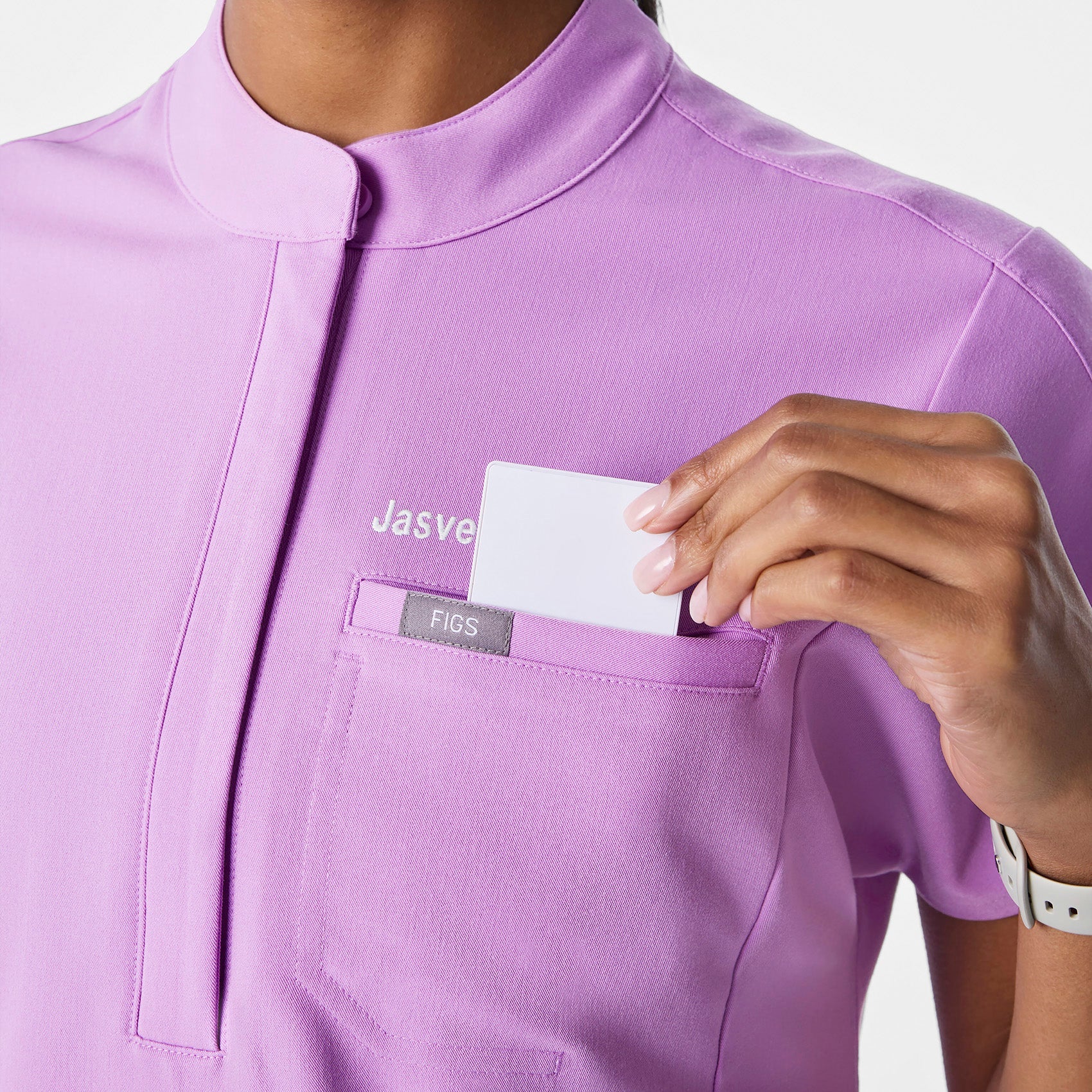 Montex Relaxed Scrub Top - Wild Iris