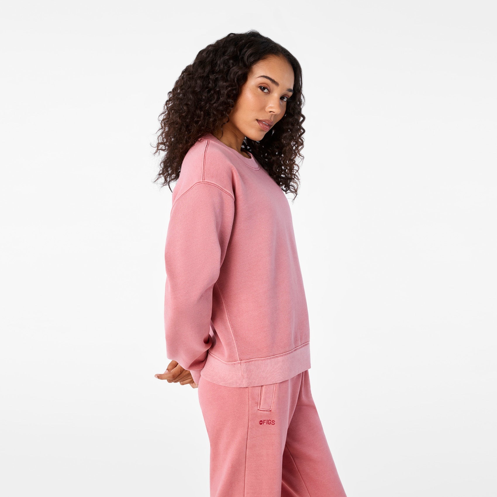 Hayden Vintage Wash Crewneck Sweatshirt - Berrywood