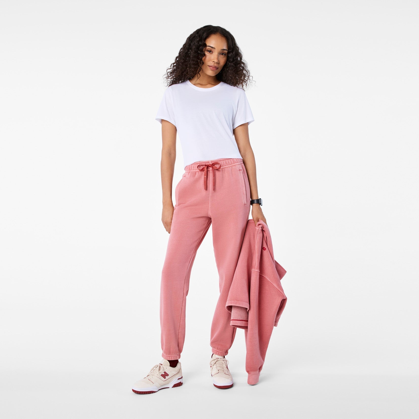 Hayden Vintage Wash Jogger Sweatpants - Berrywood