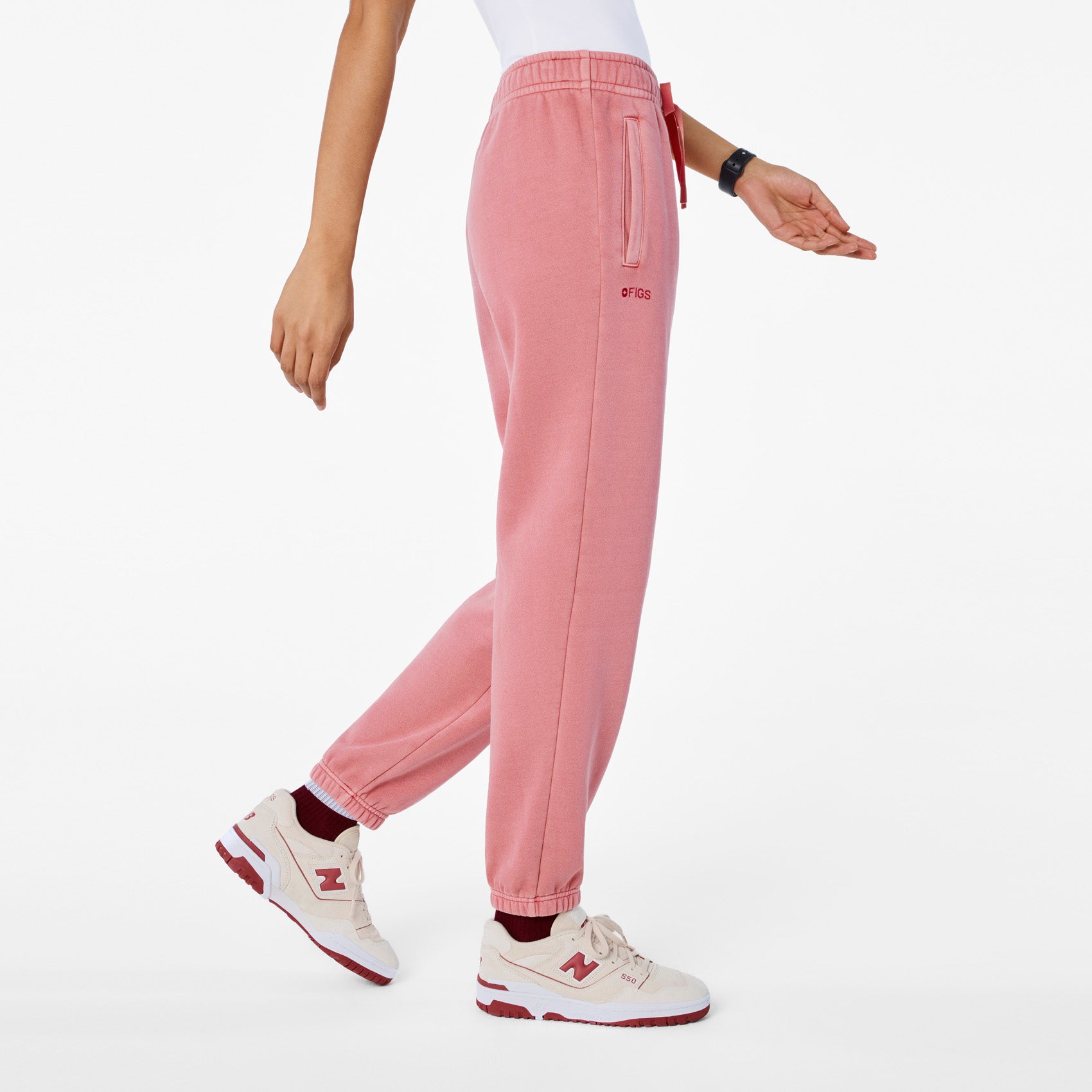 Hayden Vintage Wash Jogger Sweatpants - Berrywood