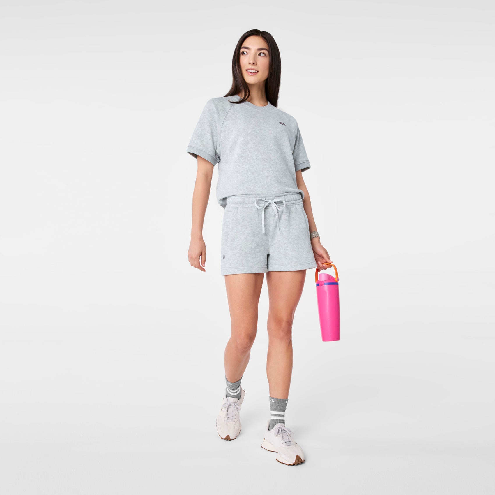 Evelyn Sweatshorts - Heather Grey