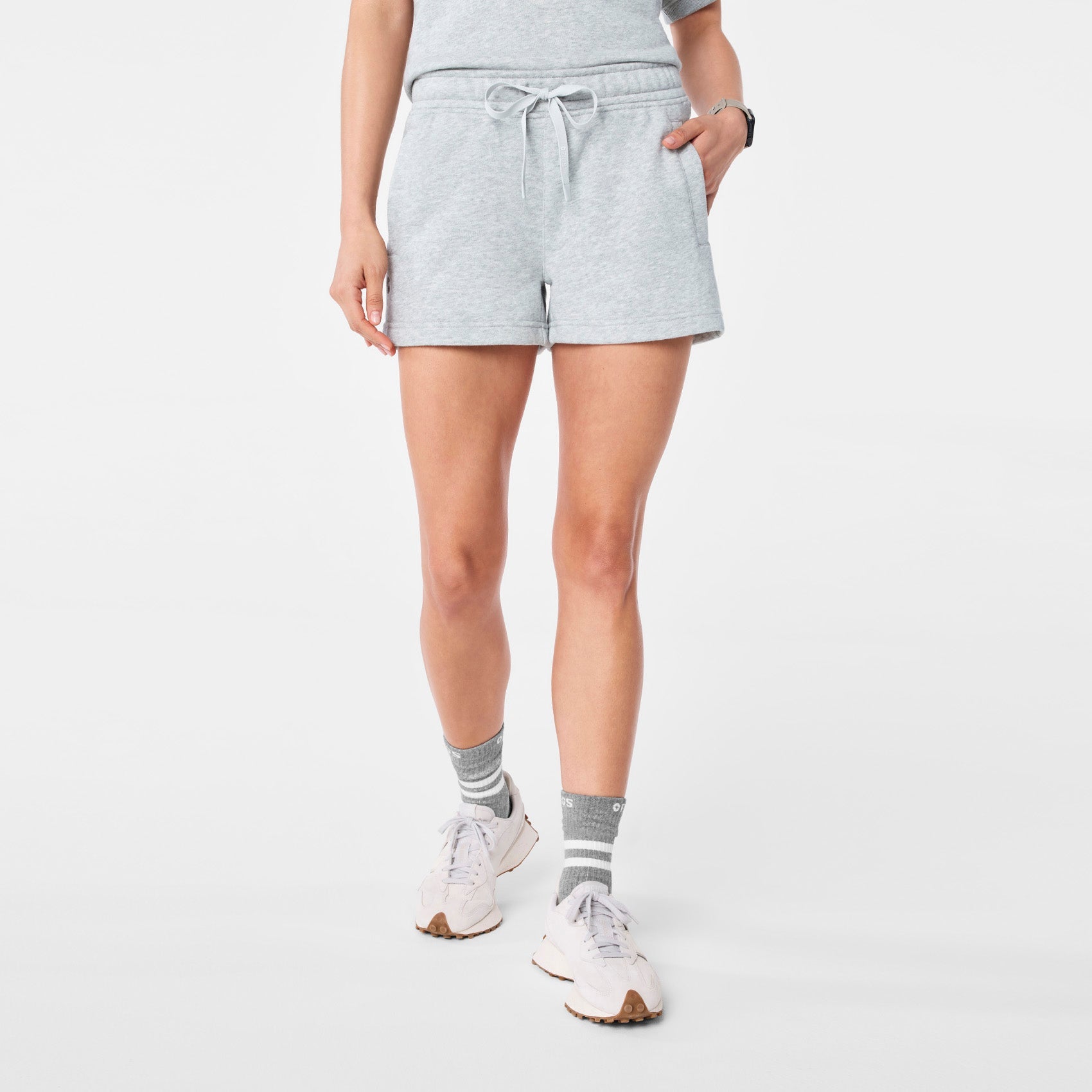 Evelyn Sweatshorts - Heather Grey