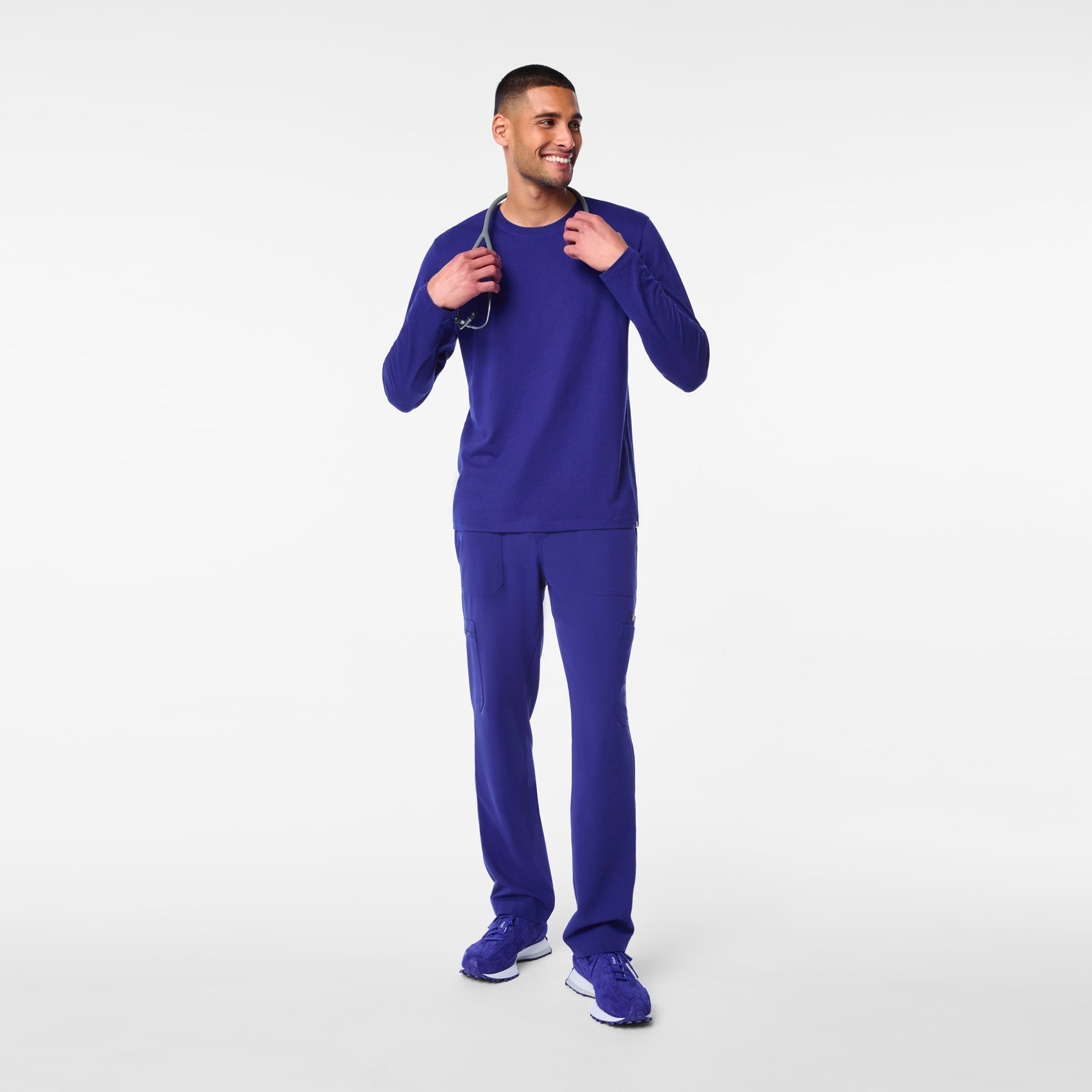 Supersoft Long-Sleeve Underscrub - Deep Royal Blue