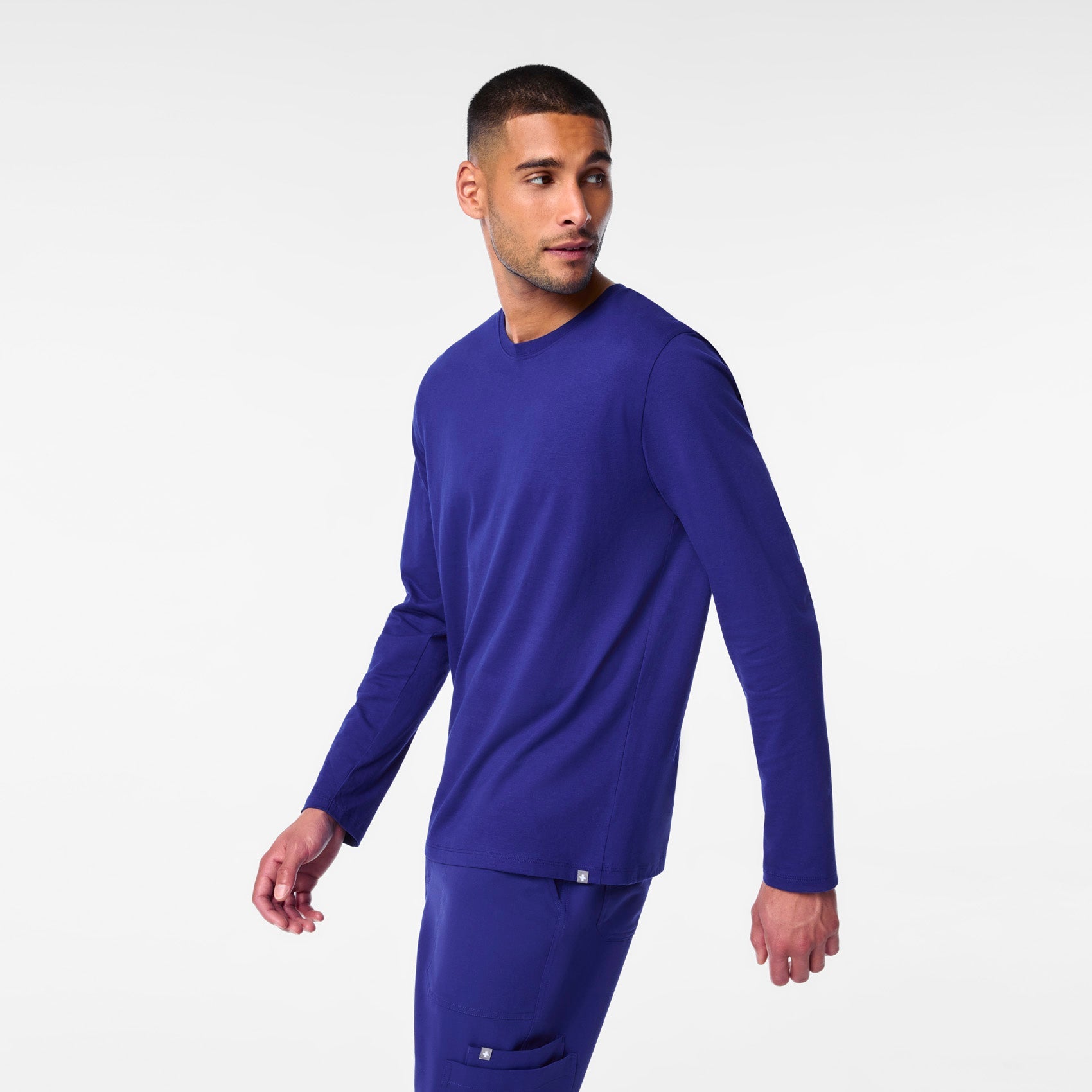 Supersoft Long-Sleeve Underscrub - Deep Royal Blue