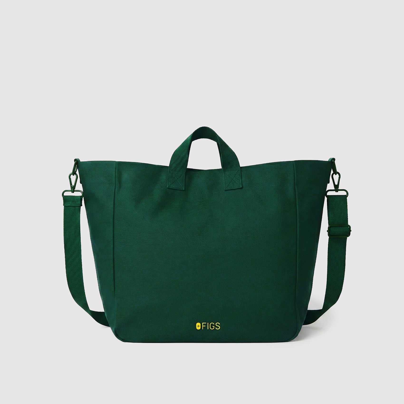 A Very Large Needle Detachable Strap Tote - Forest Green
