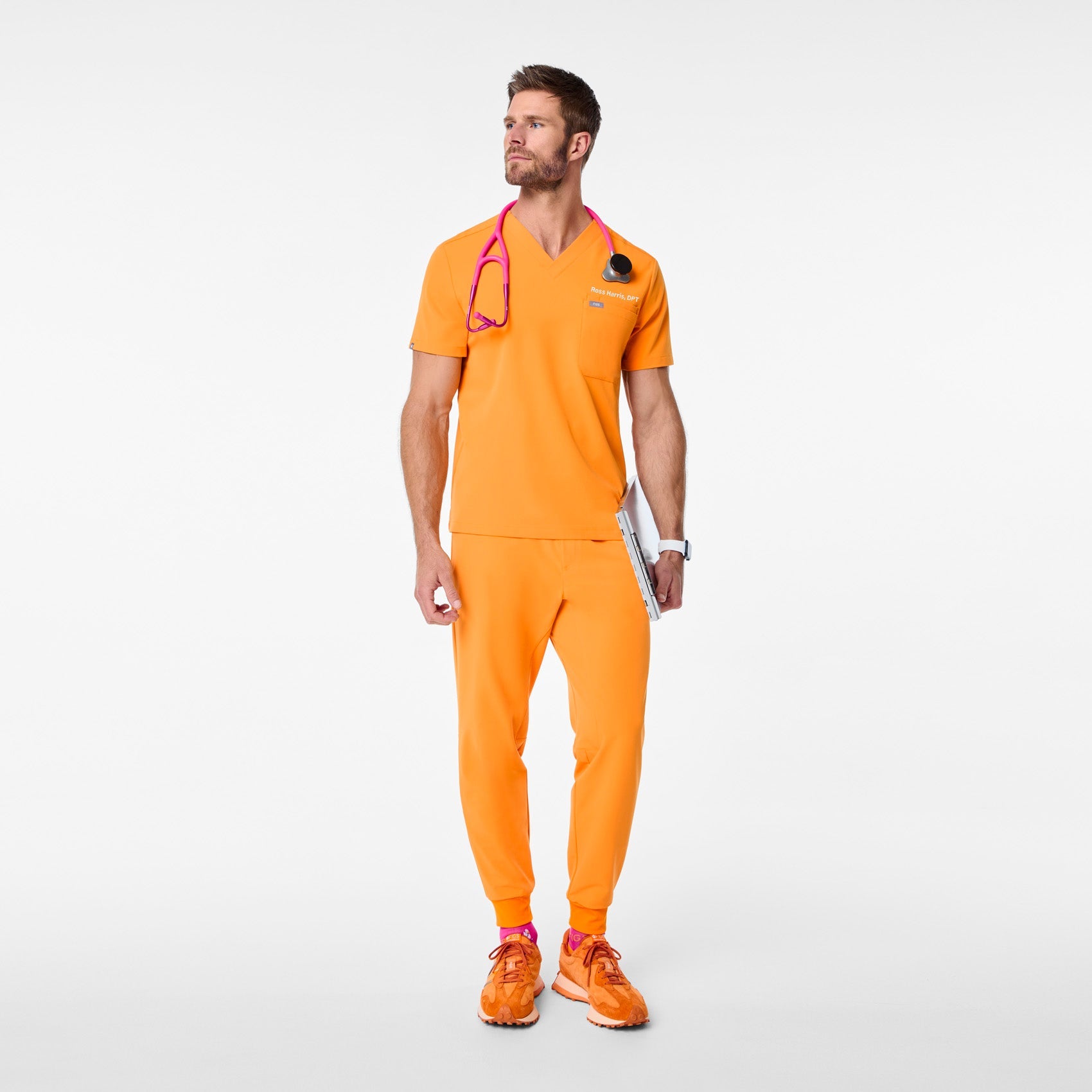 Leon Scrub Top™ - Creamsicle