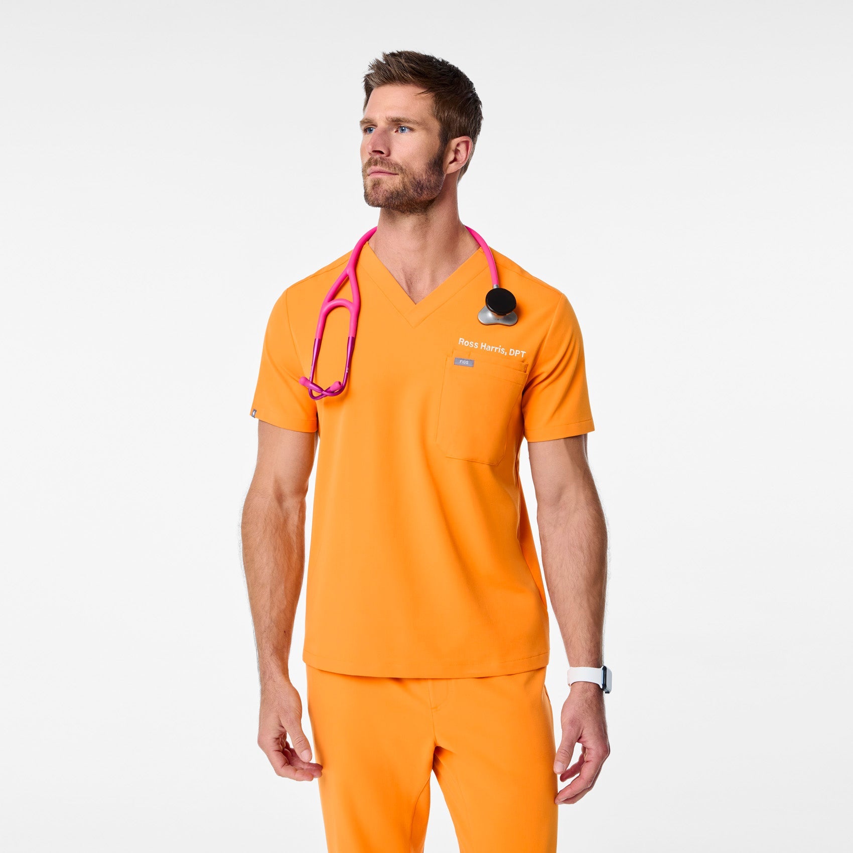 Leon Scrub Top™ - Creamsicle