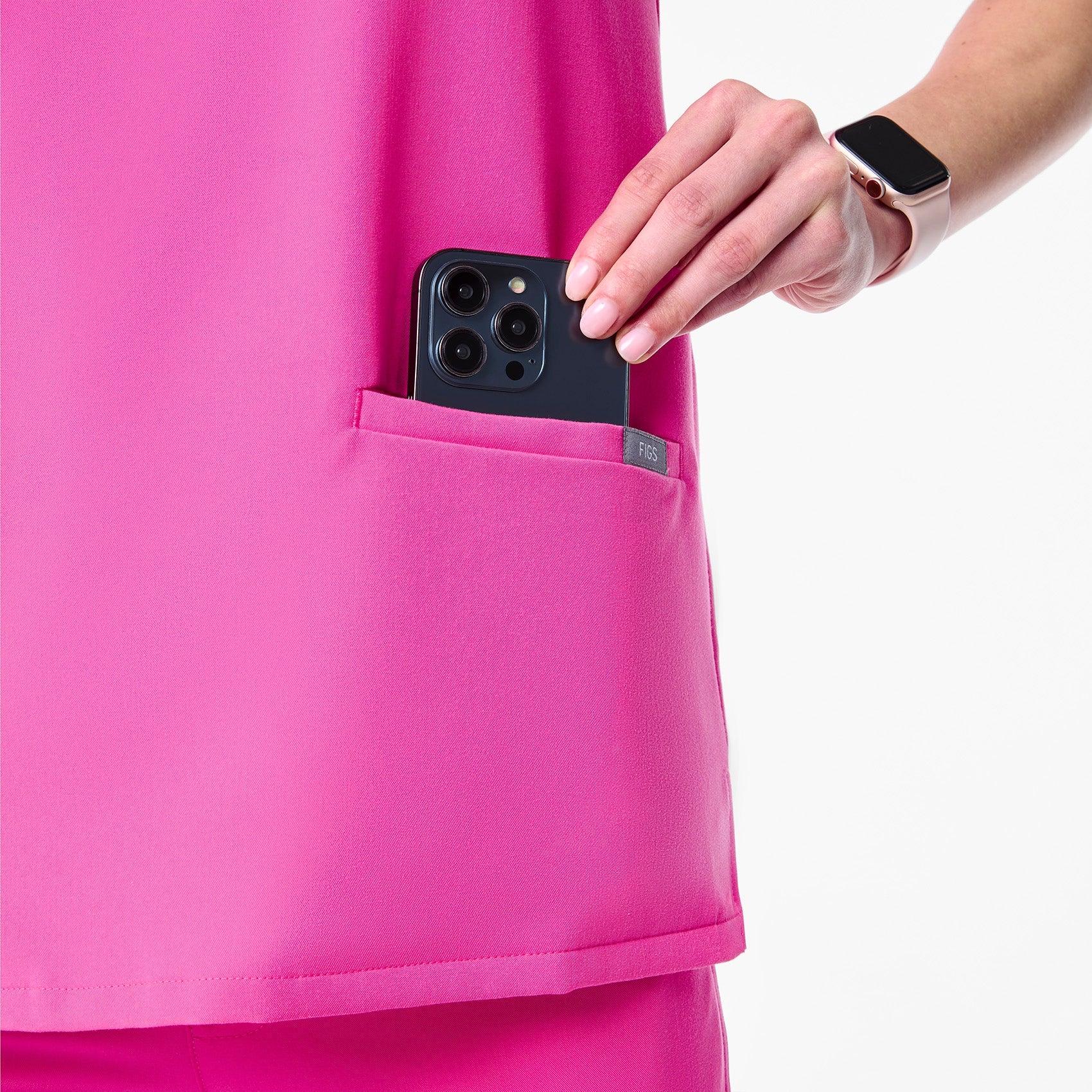 Casma Scrub Top™ - Rapid Response Pink