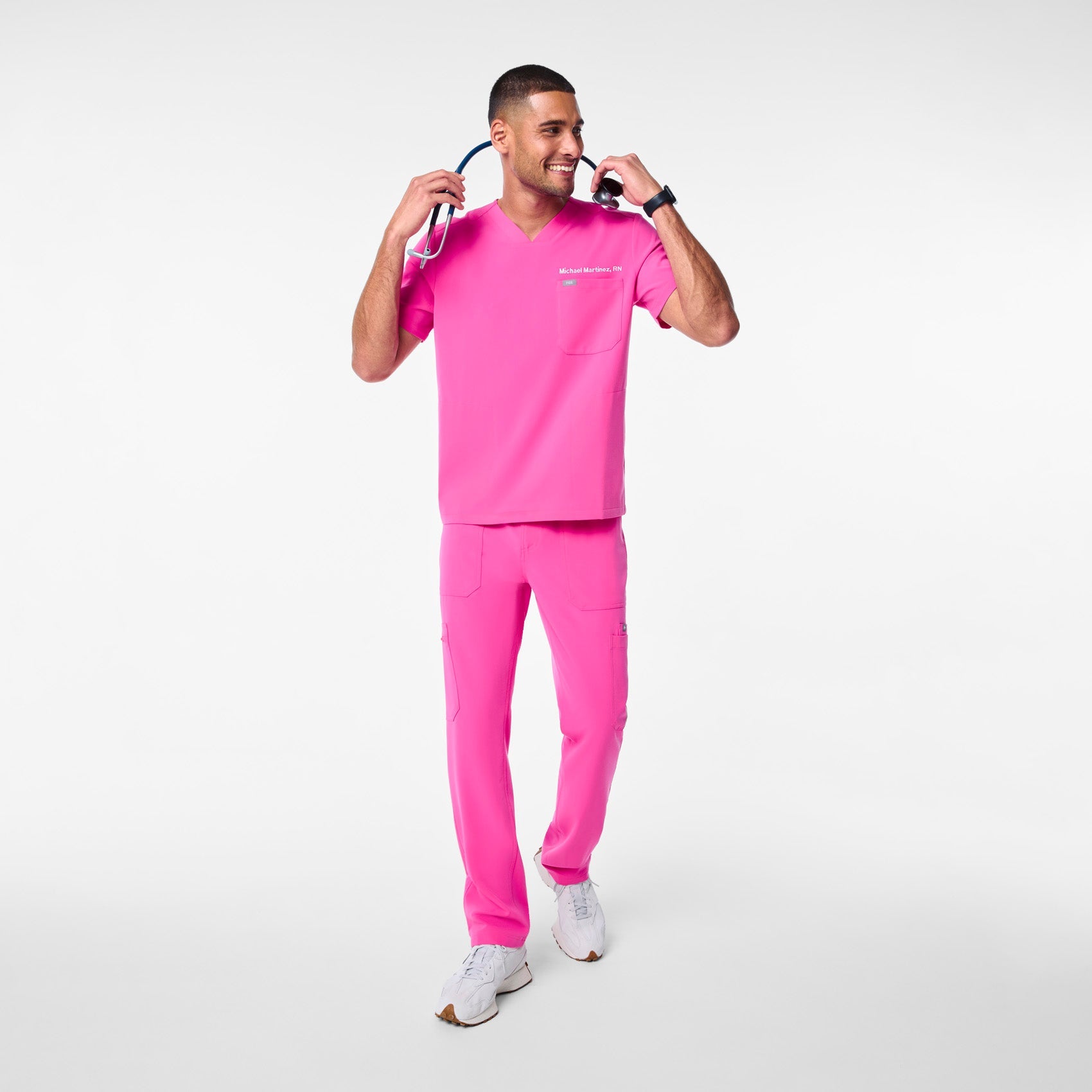 Chisec Scrub Top™ - Rapid Response Pink